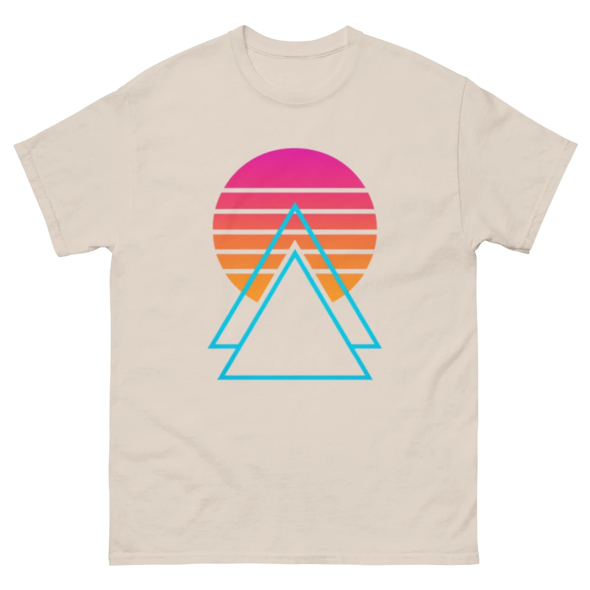 TWILIGHT TRIANGLES unisex t-shirt - Printoo Shop - - Retro & Synthwave T-Shirts, t-shirt, unisex, Unisex Classic Tee | Gildan 5000