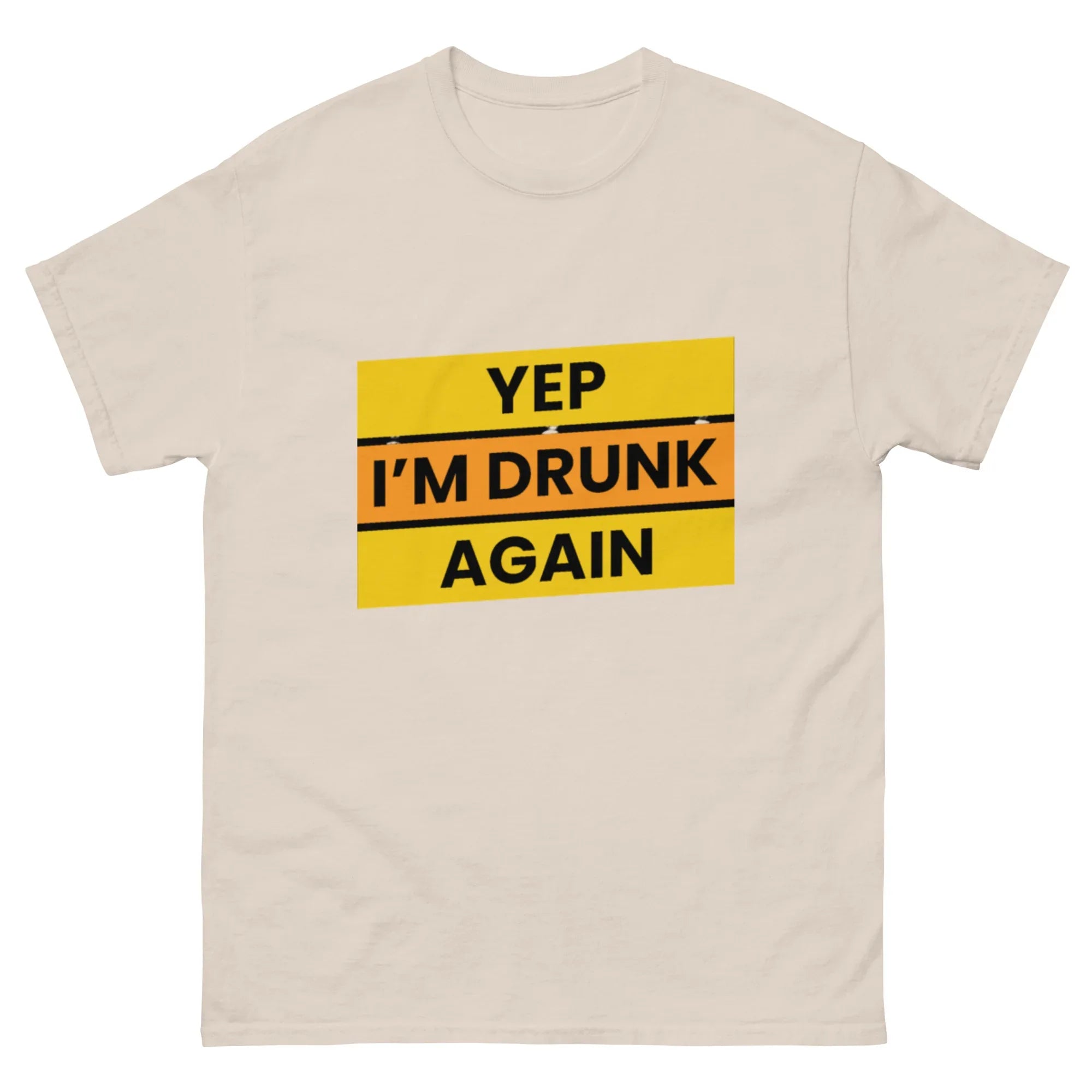 I'M DRUNK AGAIN unisex t-shirt - Printoo Shop - - Alcohol, t-shirt, unisex, Unisex Classic Tee | Gildan 5000