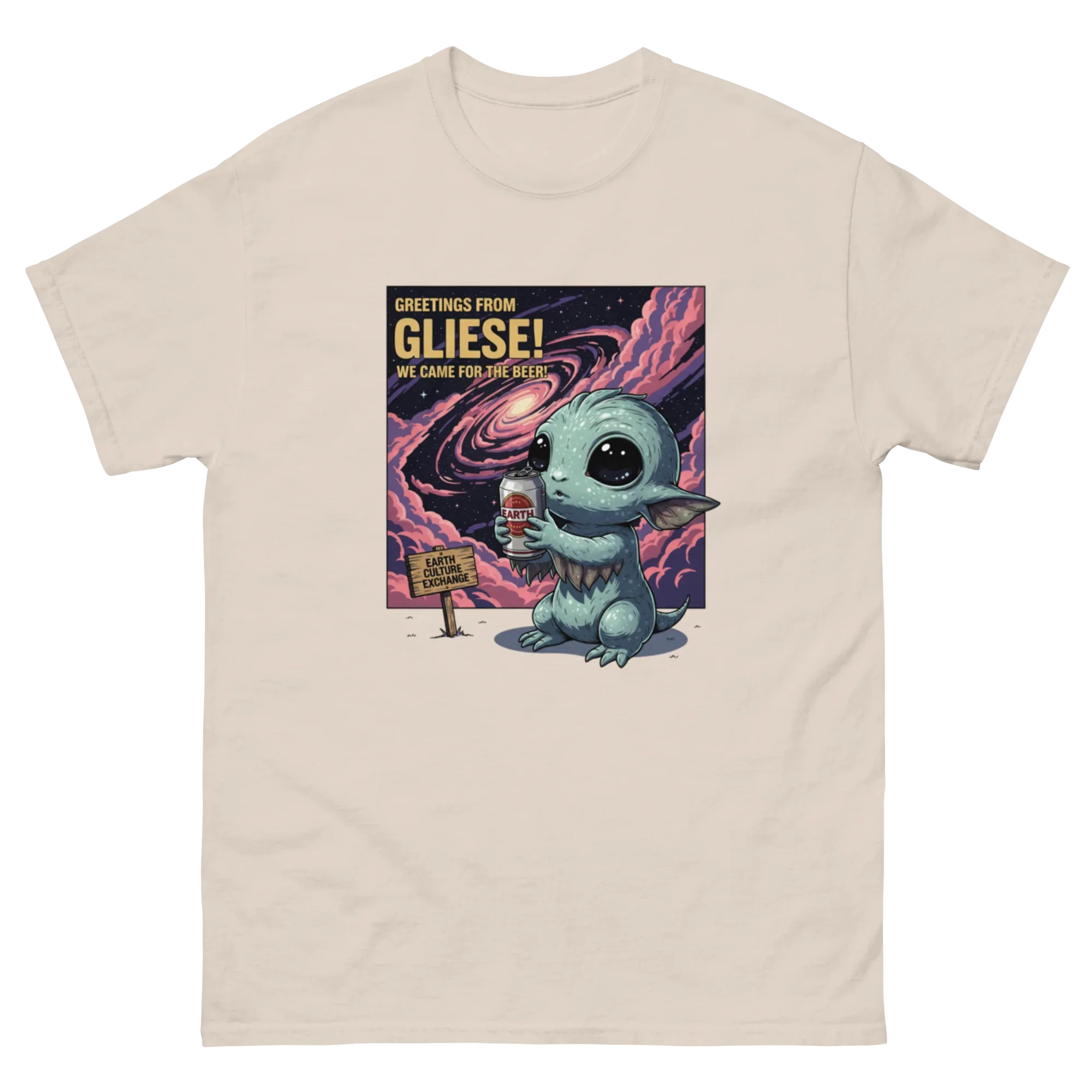 GREETINGS FROM GLIESE unisex t-shirt - Printoo Shop - - Astronomy, Fantasy, t-shirt, unisex, Unisex Classic Tee | Gildan 5000