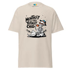 TOTALLY CHILL SKELETON men’s t-shirt - Charcoal / S - Printoo Shop - 8286677_15831