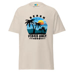 BEACH VIBES ONLY men’s t-shirt - Sapphire / S - Printoo Shop - 5821647_21659