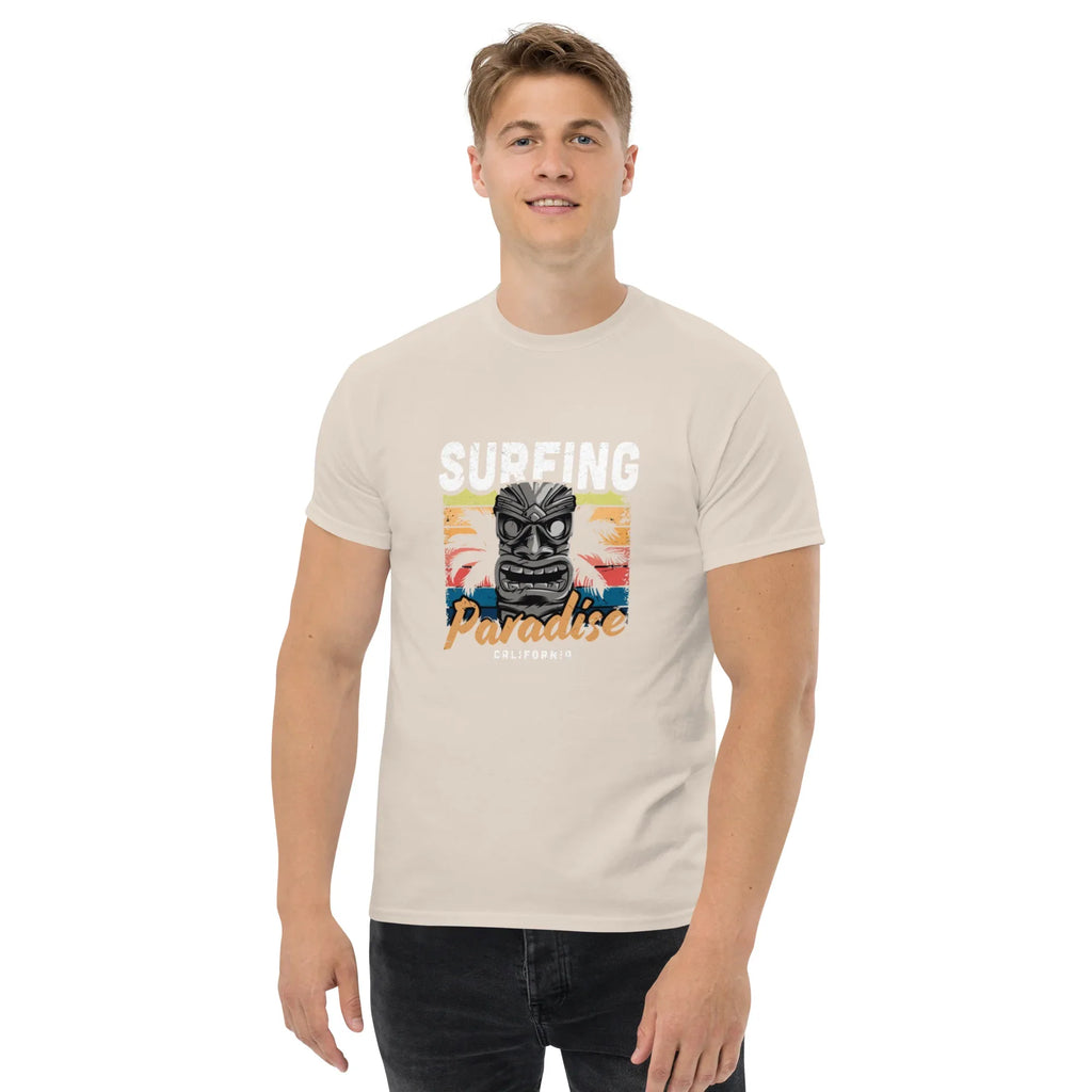 SURFING PARADISE men’s t-shirt - Sapphire / S - Printoo Shop - 8231181_21659