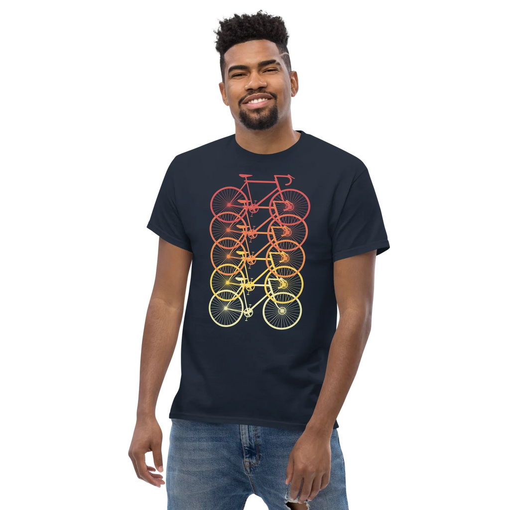 CYCLING IS COLORFUL unisex t-shirt - - Bicycle t-shirts - Printoo Shop