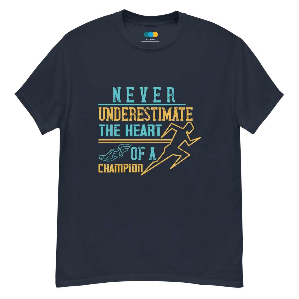 HEART OF A CHAMPION unisex t-shirt - - Running - Printoo Shop