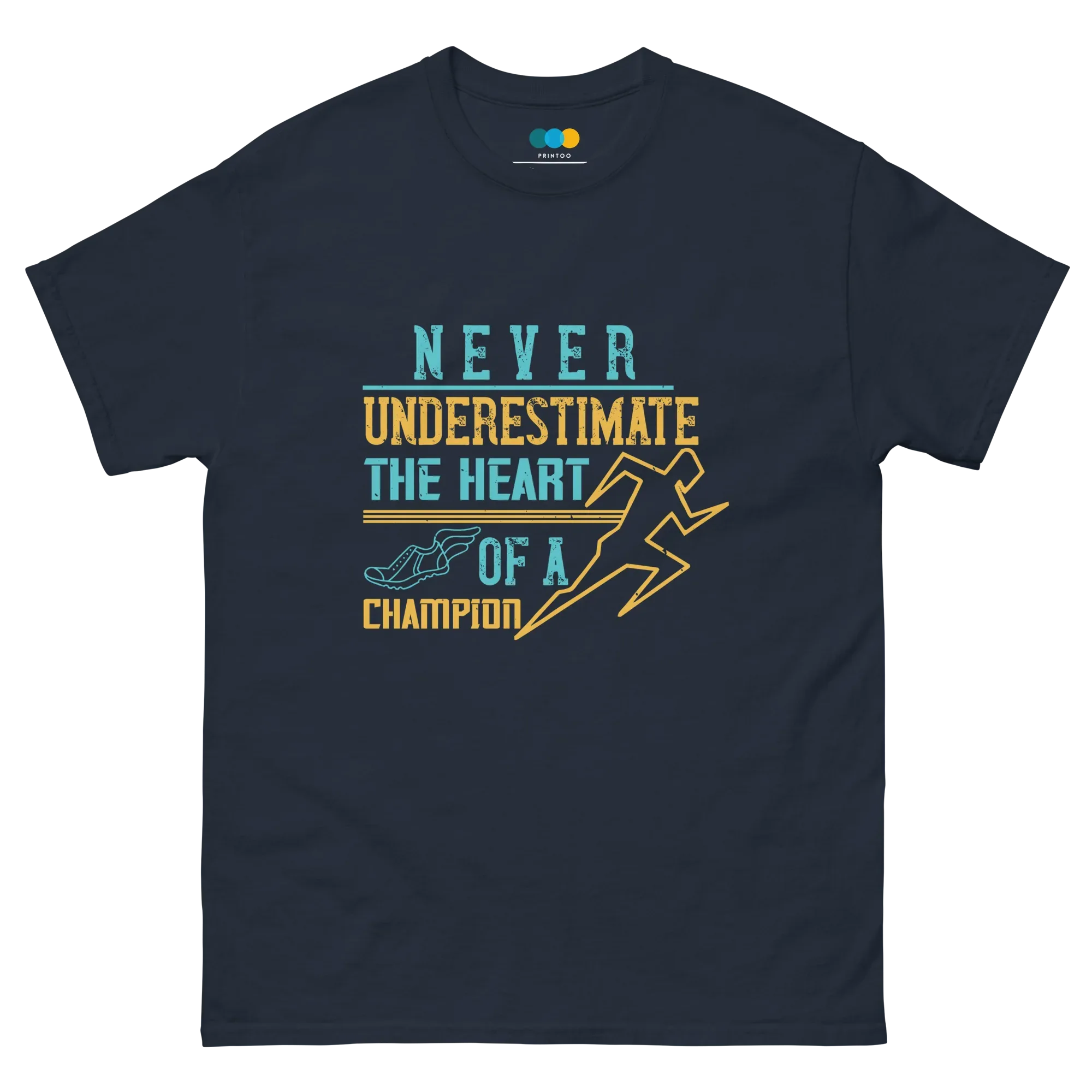 HEART OF A CHAMPION unisex t-shirt - - Running - Printoo Shop
