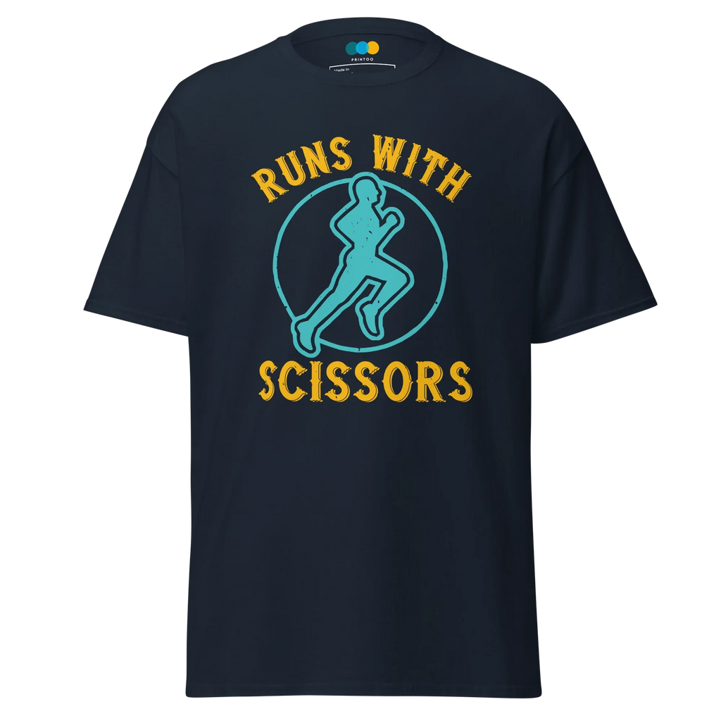 RUNS /w SCISSORS unisex t-shirt - - Running - Printoo Shop