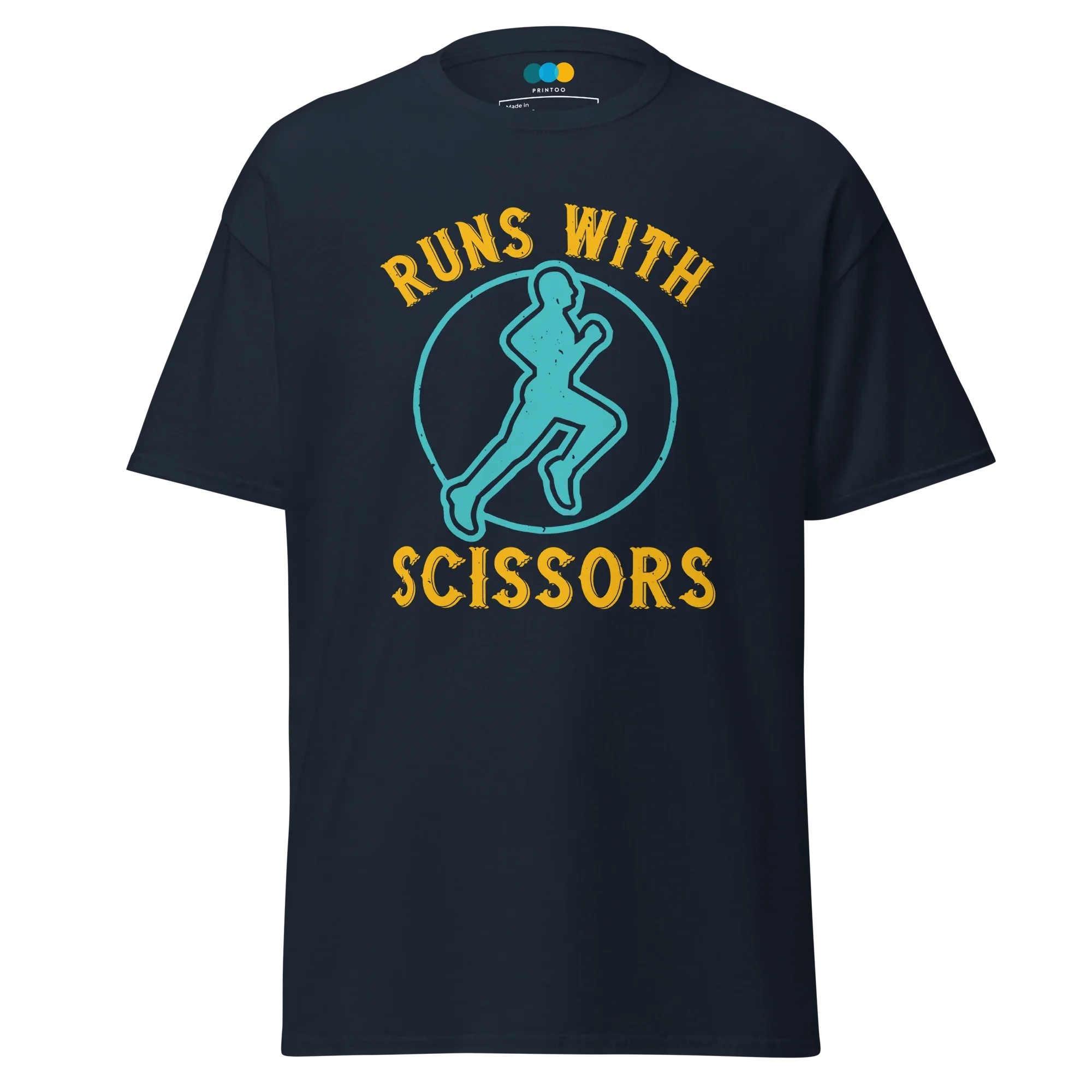 RUNS /w SCISSORS unisex t-shirt - - Running - Printoo Shop