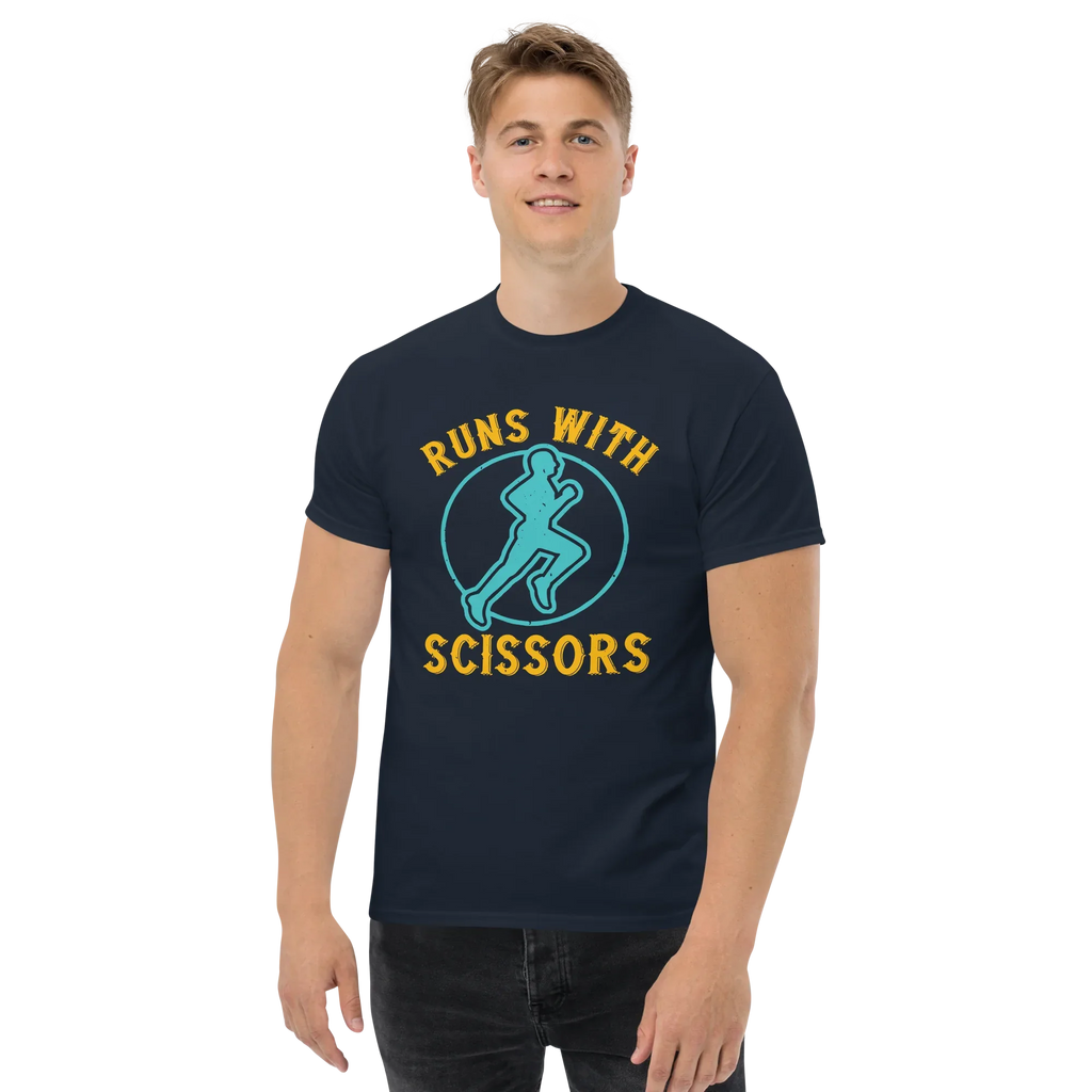 RUNS /w SCISSORS unisex t-shirt - - Running - Printoo Shop