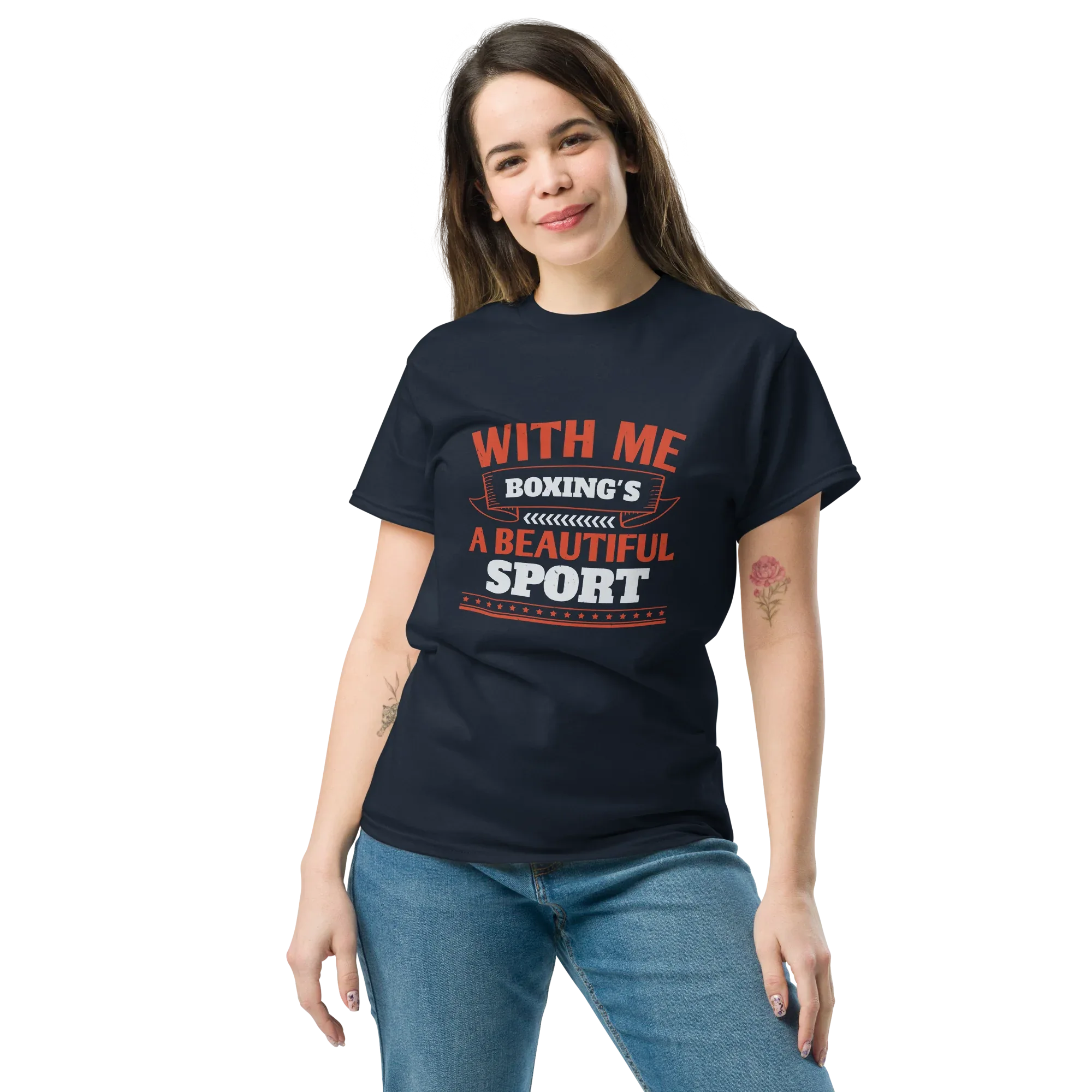 BOXING IS BEAUTIFUL unisex t-shirt - Printoo Shop - - boxing, Regular fit, t-shirt, unisex, Unisex Classic Tee | Gildan 5000