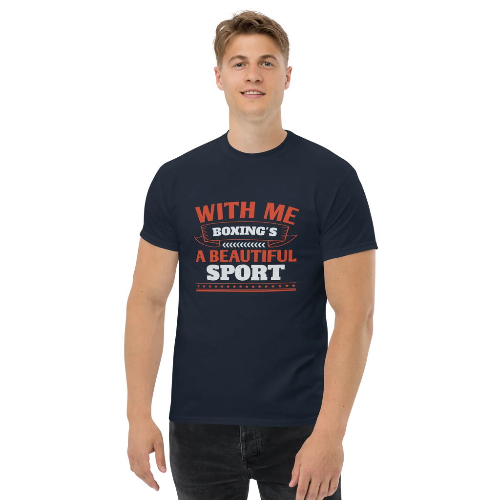 BOXING IS BEAUTIFUL unisex t-shirt - Printoo Shop - - boxing, Regular fit, t-shirt, unisex, Unisex Classic Tee | Gildan 5000