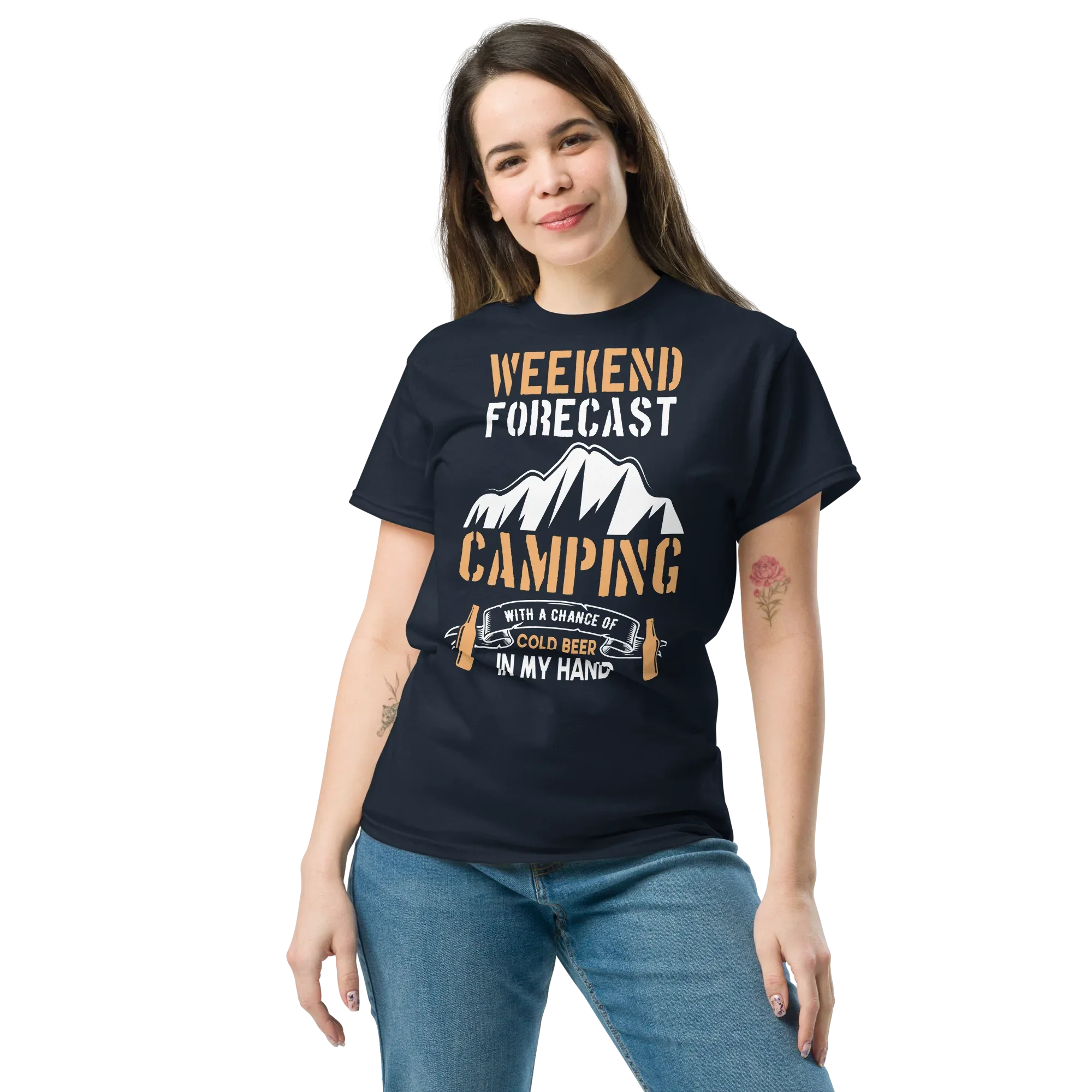 WEEKEND FORECAST unisex t-shirt - - Camping & Outdoor t-shirts - Printoo Shop