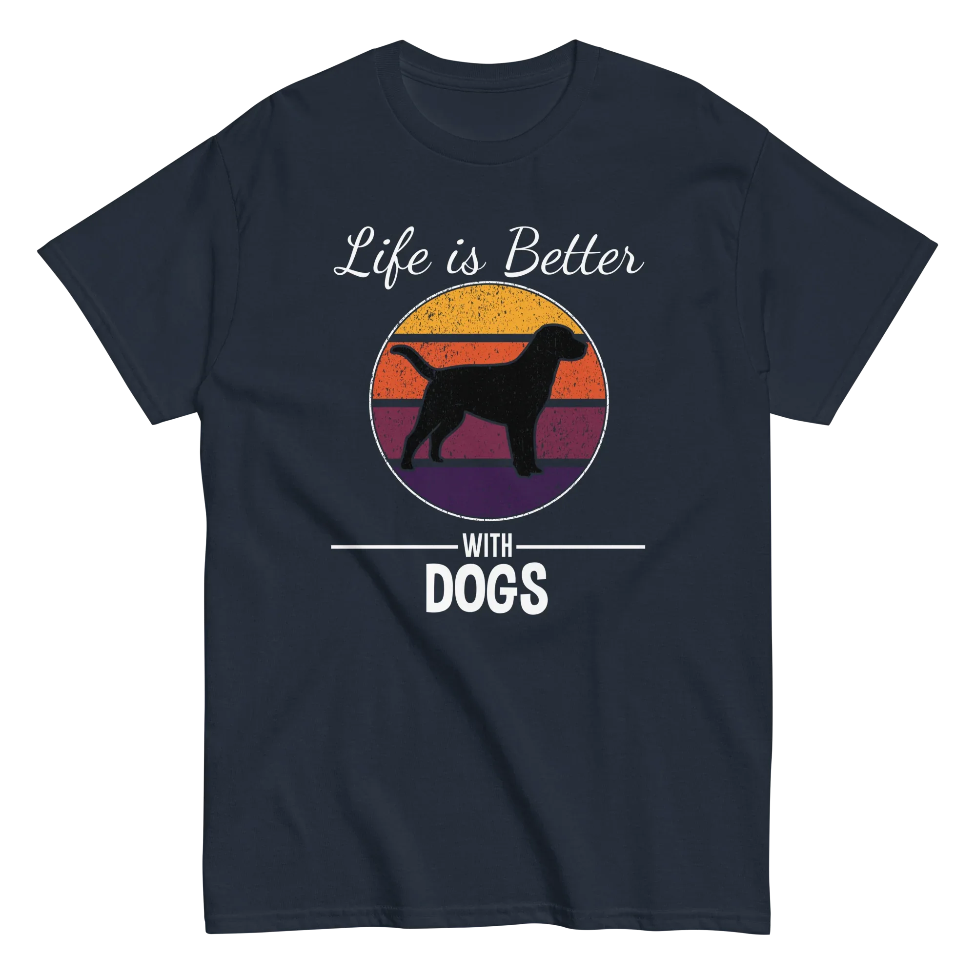 BETTER WITH DOGS unisex t-shirt - - Dogs t-shirt - Printoo Shop