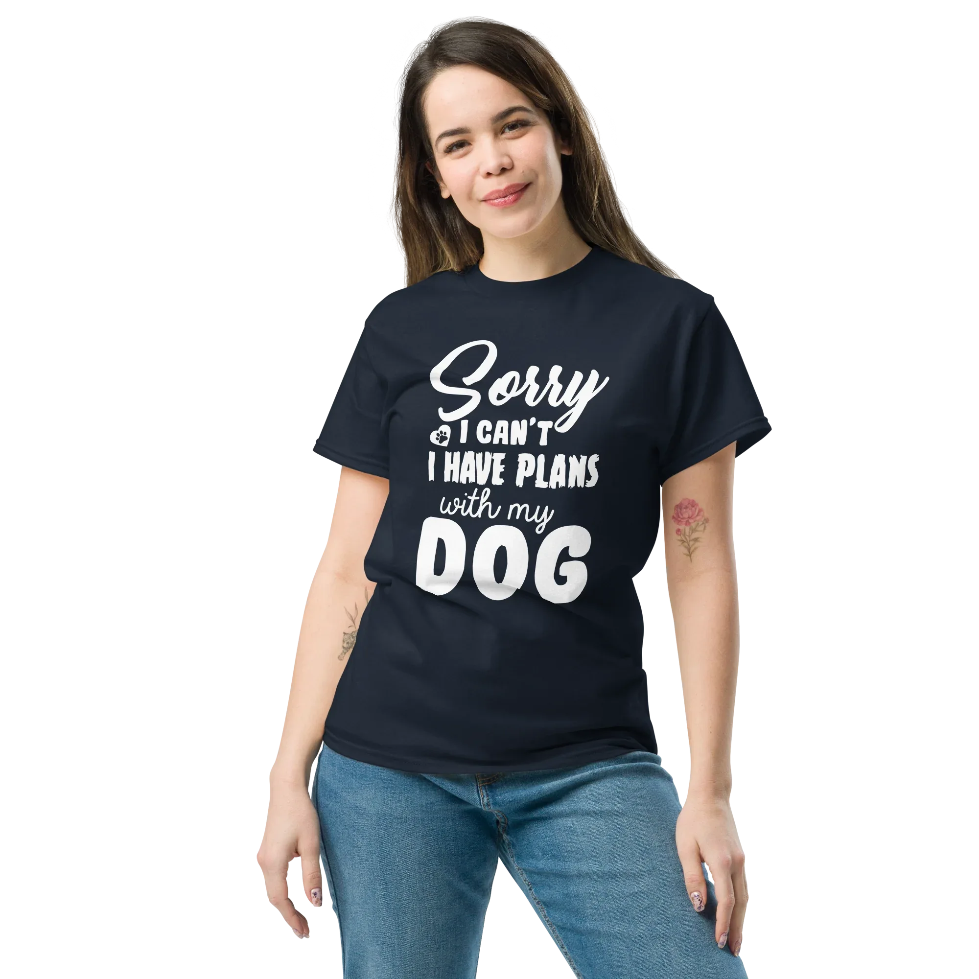 WITH MY DOG unisex t-shirt - - Dogs t-shirt - Printoo Shop