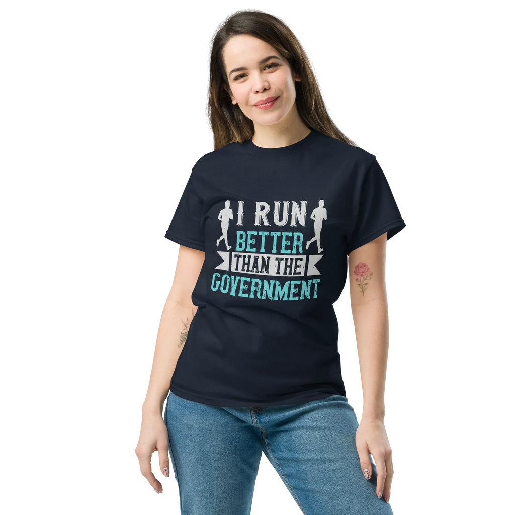 I RUN BETTER unisex t-shirt - - Running t-shirts - Printoo Shop