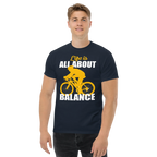 BALANCED LIFE unisex t-shirt - Printoo Shop - - bicycle, t-shirt, unisex, Unisex Classic Tee | Gildan 5000