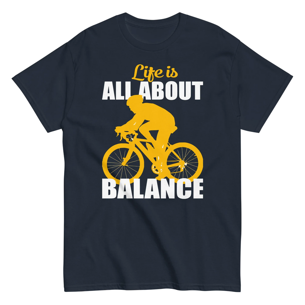 BALANCED LIFE unisex t-shirt - Printoo Shop - - bicycle, t-shirt, unisex, Unisex Classic Tee | Gildan 5000