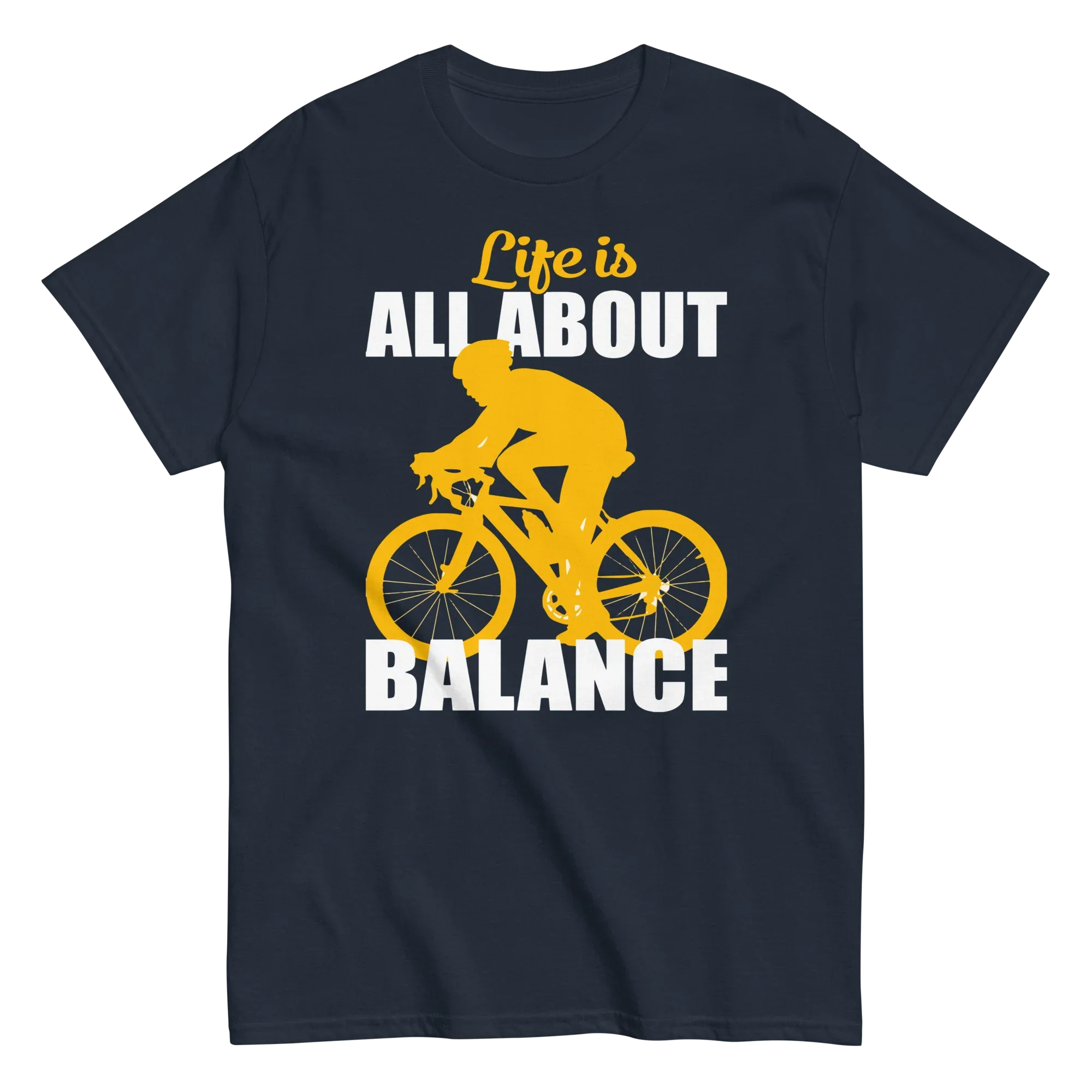 BALANCED LIFE unisex t-shirt - Printoo Shop - - bicycle, t-shirt, unisex, Unisex Classic Tee | Gildan 5000
