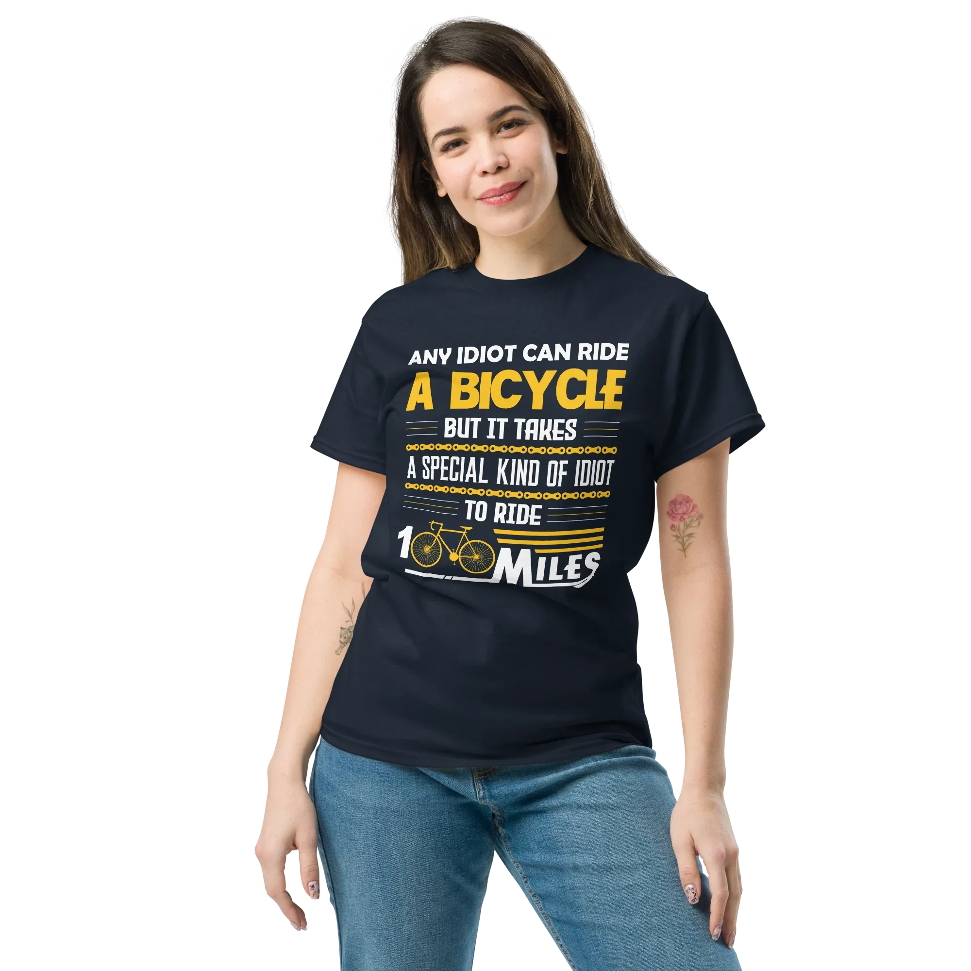 100 MILES unisex t-shirt - Printoo Shop - - bicycle, t-shirt, unisex, Unisex Classic Tee | Gildan 5000