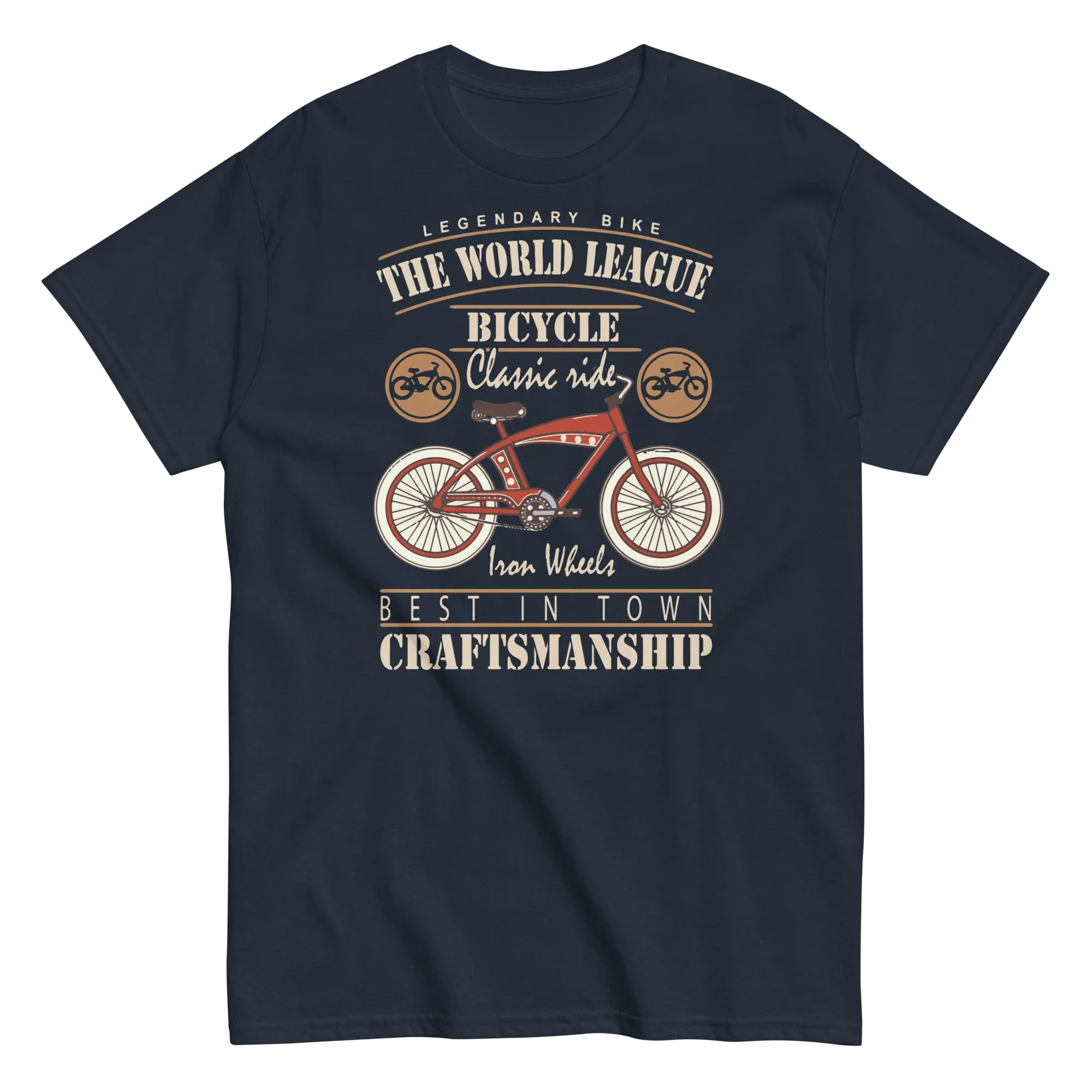 THE WORLD LEAGUE BICYCLE unisex t-shirt - - Bicycle t-shirts - Printoo Shop
