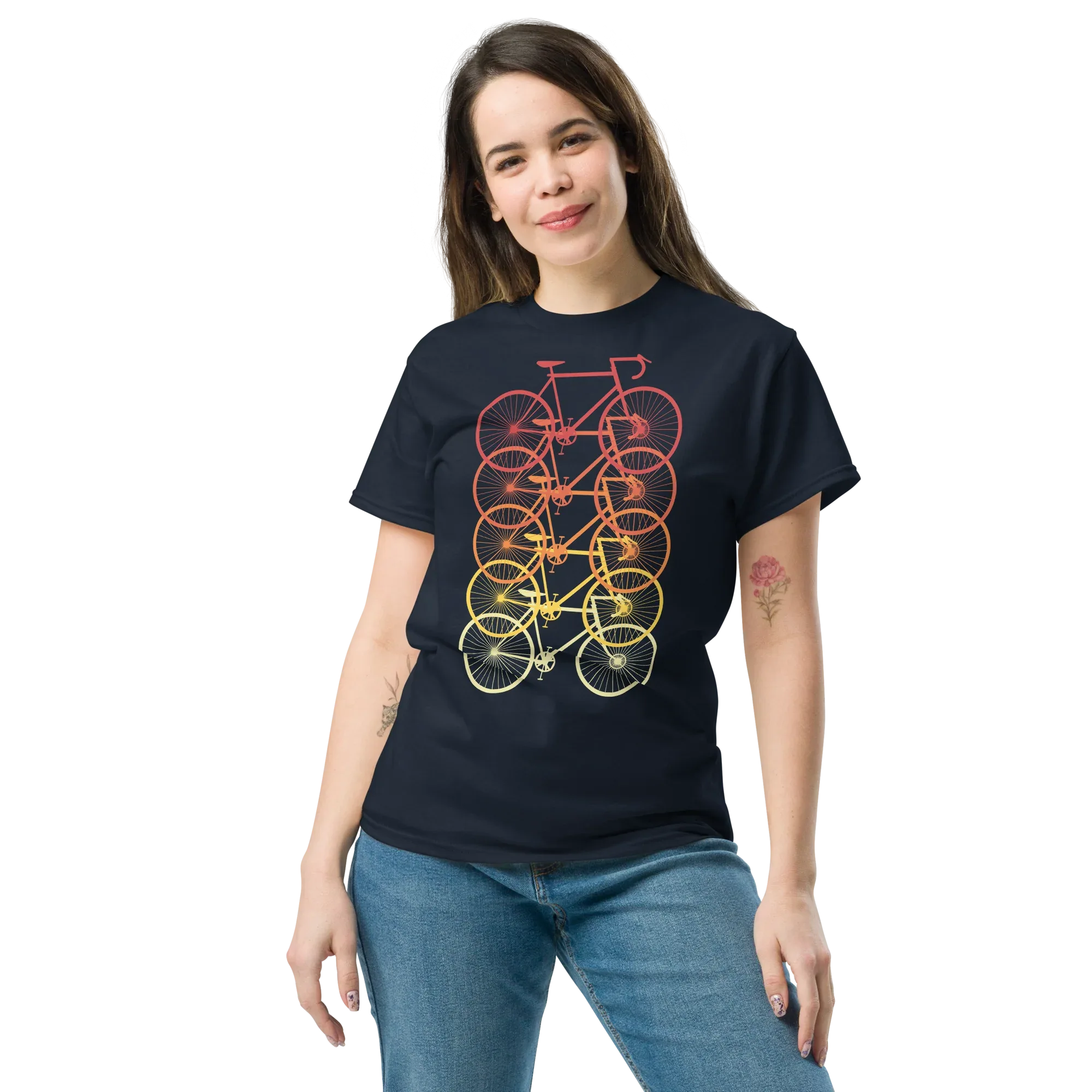 CYCLING IS COLORFUL unisex t-shirt - - Bicycle t-shirts - Printoo Shop