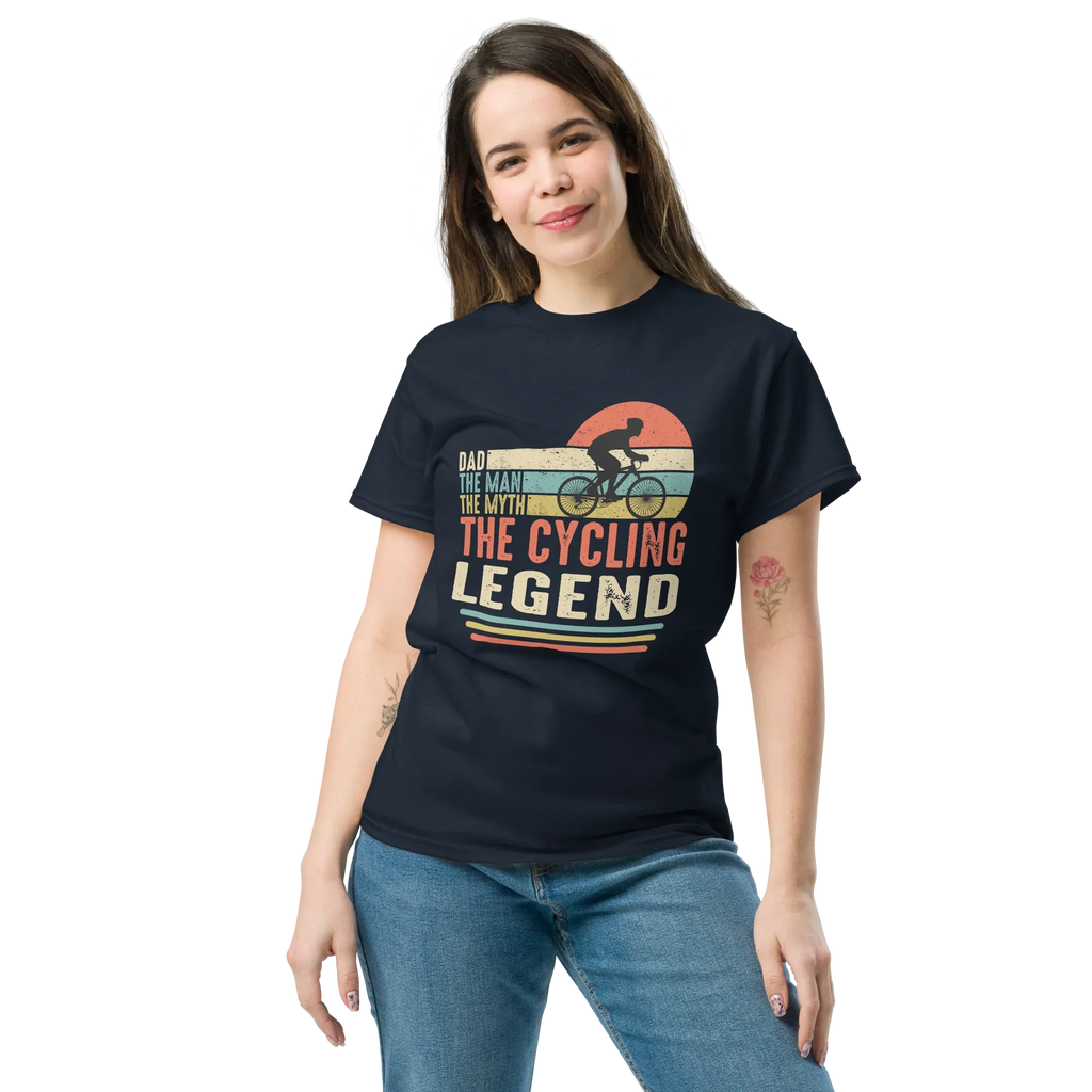 THE CYCLING LEGEND unisex t-shirt - - Bicycle t-shirts - Printoo Shop