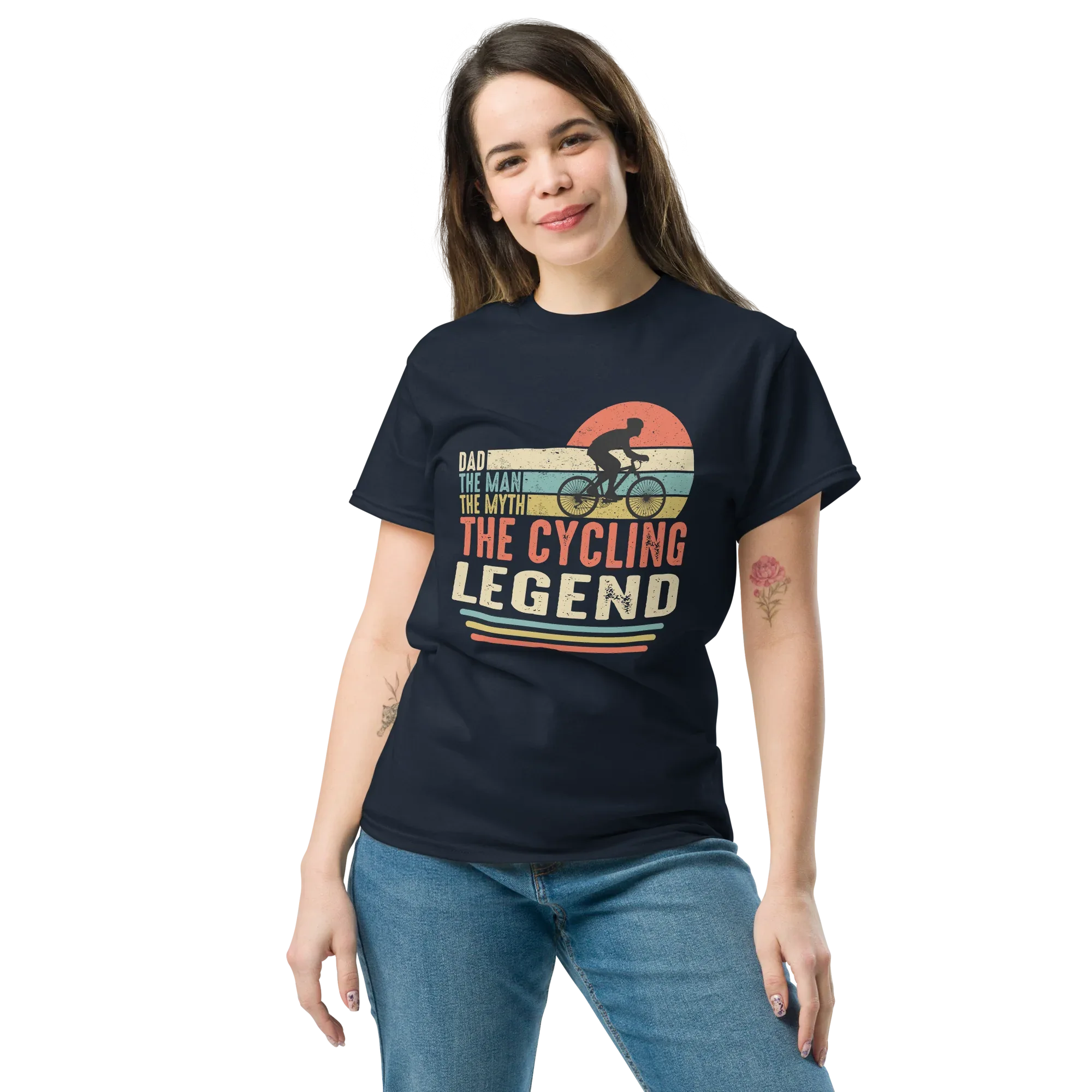 THE CYCLING LEGEND unisex t-shirt - - Bicycle t-shirts - Printoo Shop