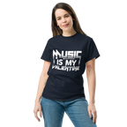 MUSIC IS MY VALENTINE unisex classic tee - - Music t-shirts - Printoo Shop