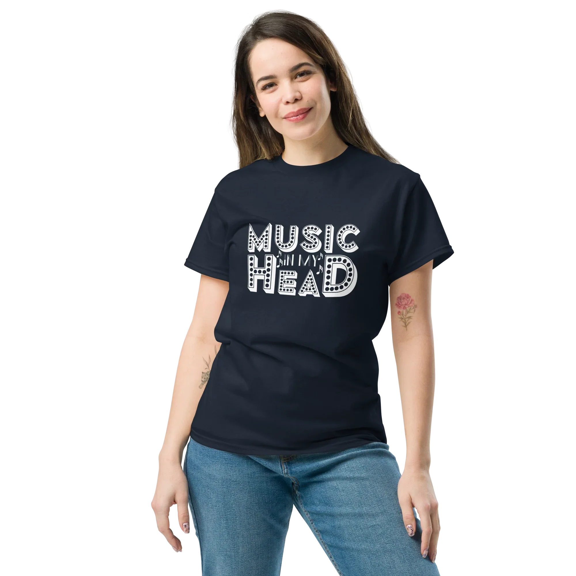 MUSIC IN MY HEAD unisex t-shirt - - Music t-shirts - Printoo Shop