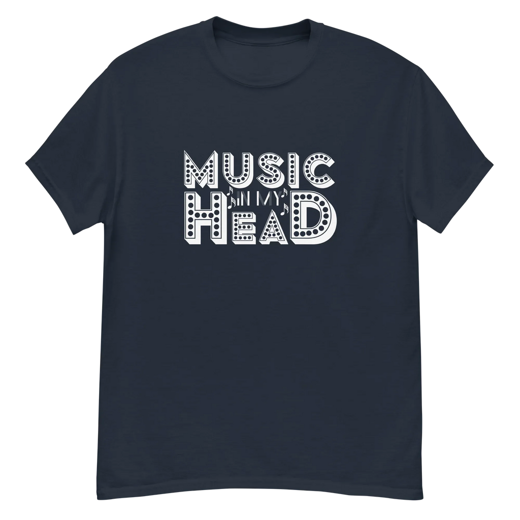 MUSIC IN MY HEAD unisex t-shirt - - Music t-shirts - Printoo Shop