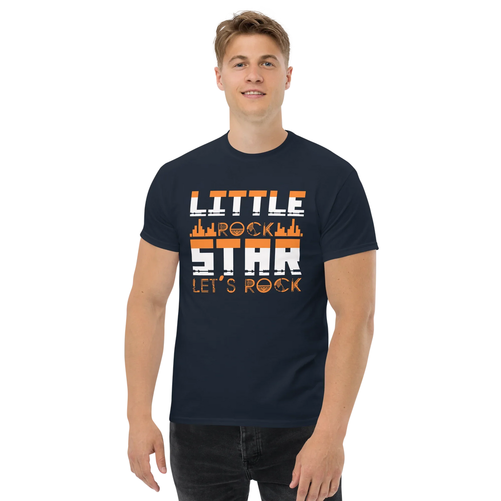 LITTLE ROCK STAR LET'S ROCK unisex classic tee - - Music t-shirts - Printoo Shop