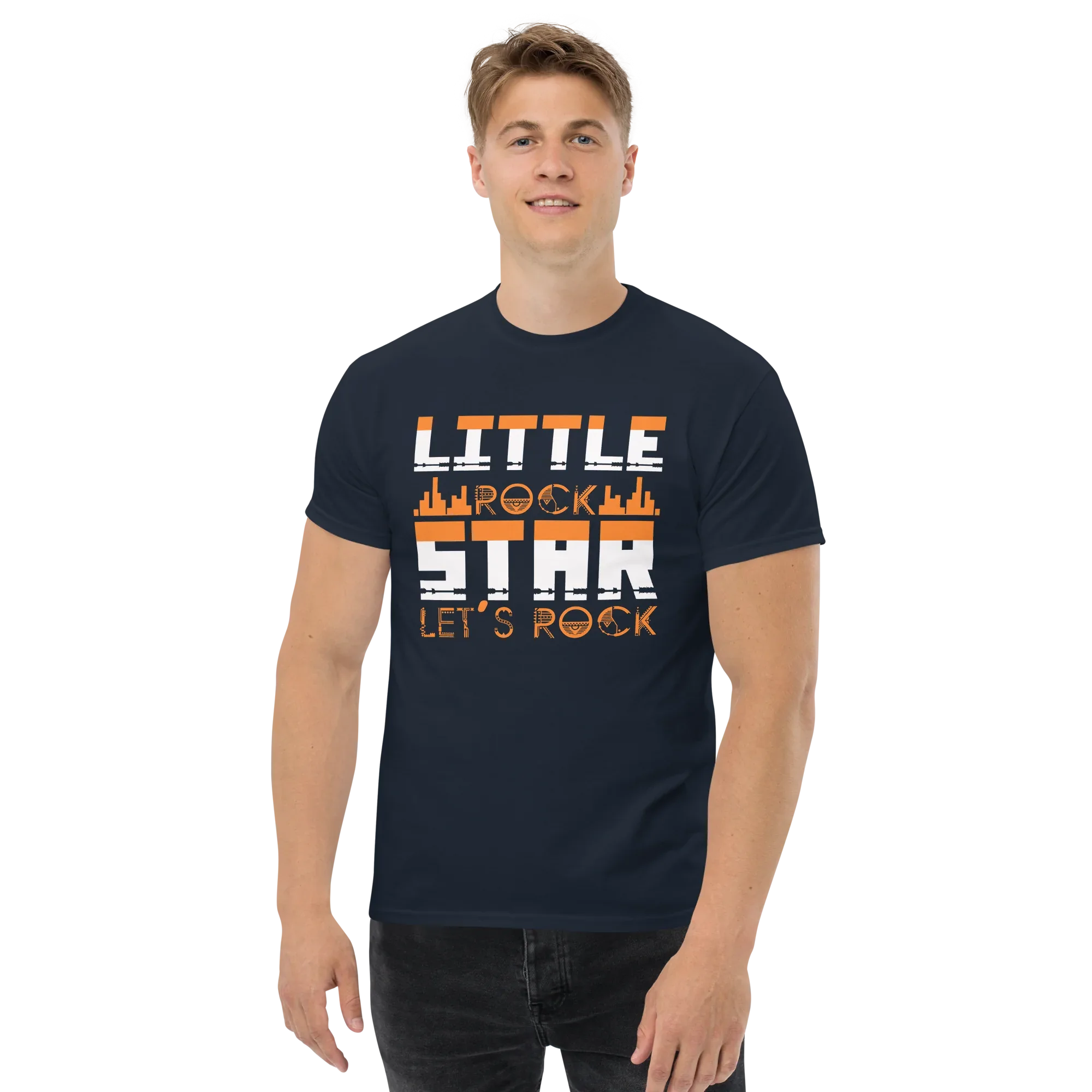LITTLE ROCK STAR LET'S ROCK unisex classic tee - - Music t-shirts - Printoo Shop