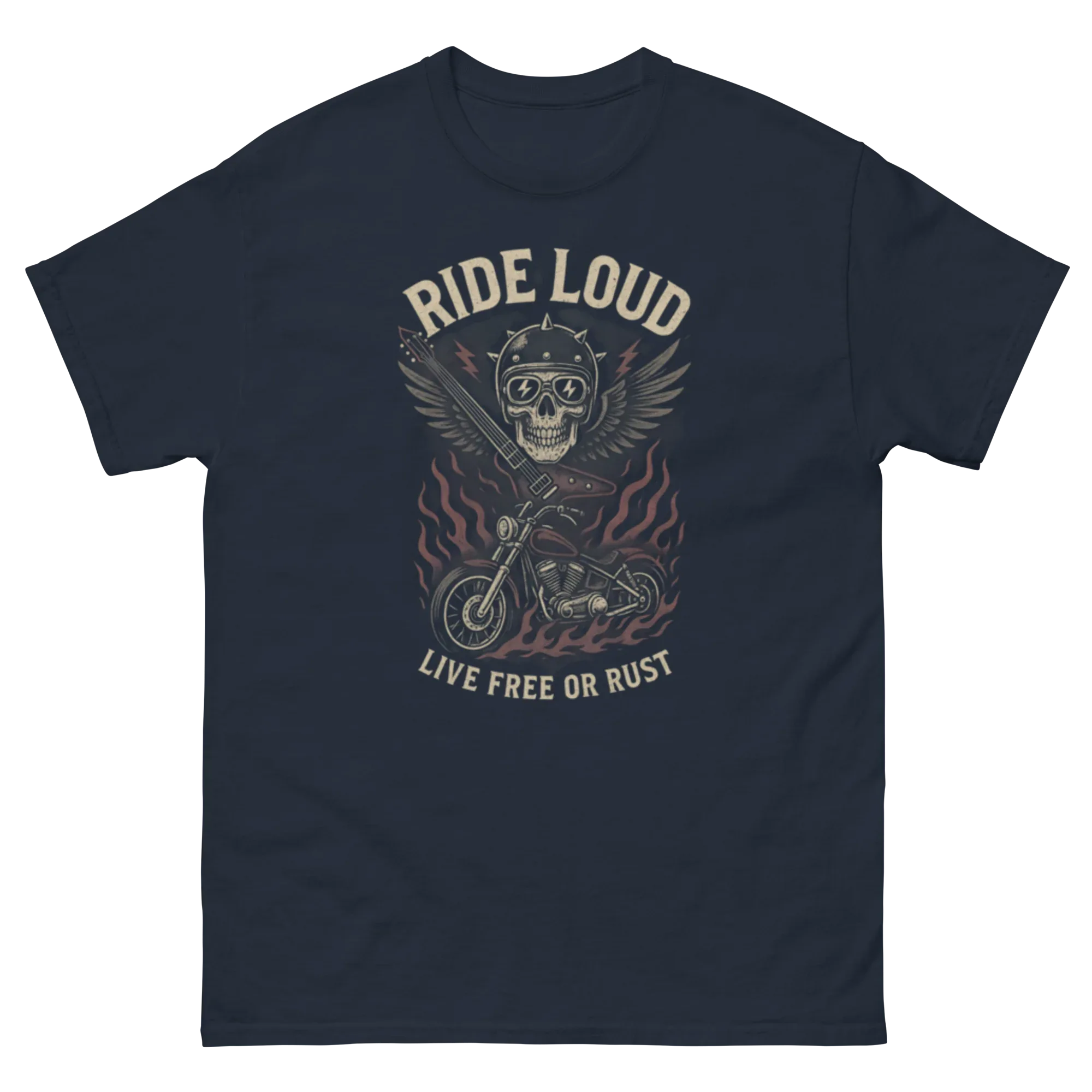 RIDE LOUD unisex t-shirt - Printoo Shop - - metalmusic, Music t-shirt, t-shirt, unisex, Unisex Classic Tee | Gildan 5000