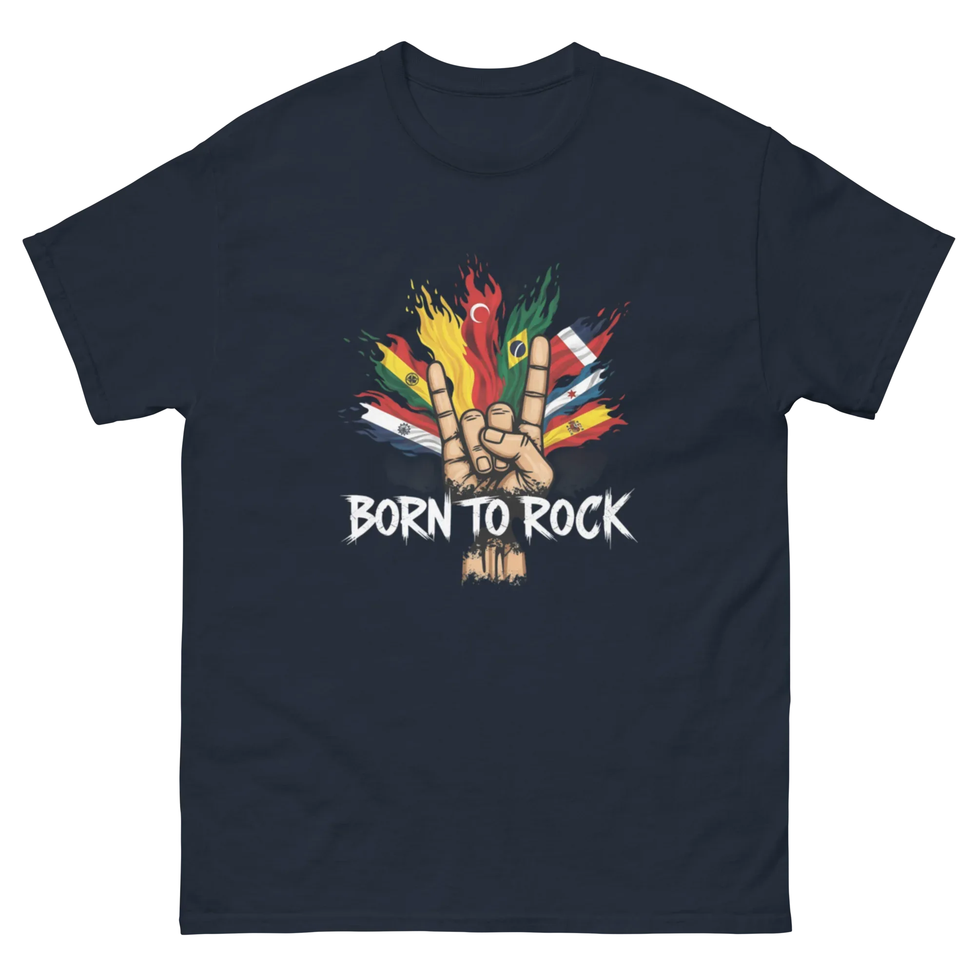 BORN TO ROCK unisex t-shirt - - - Printoo Shop