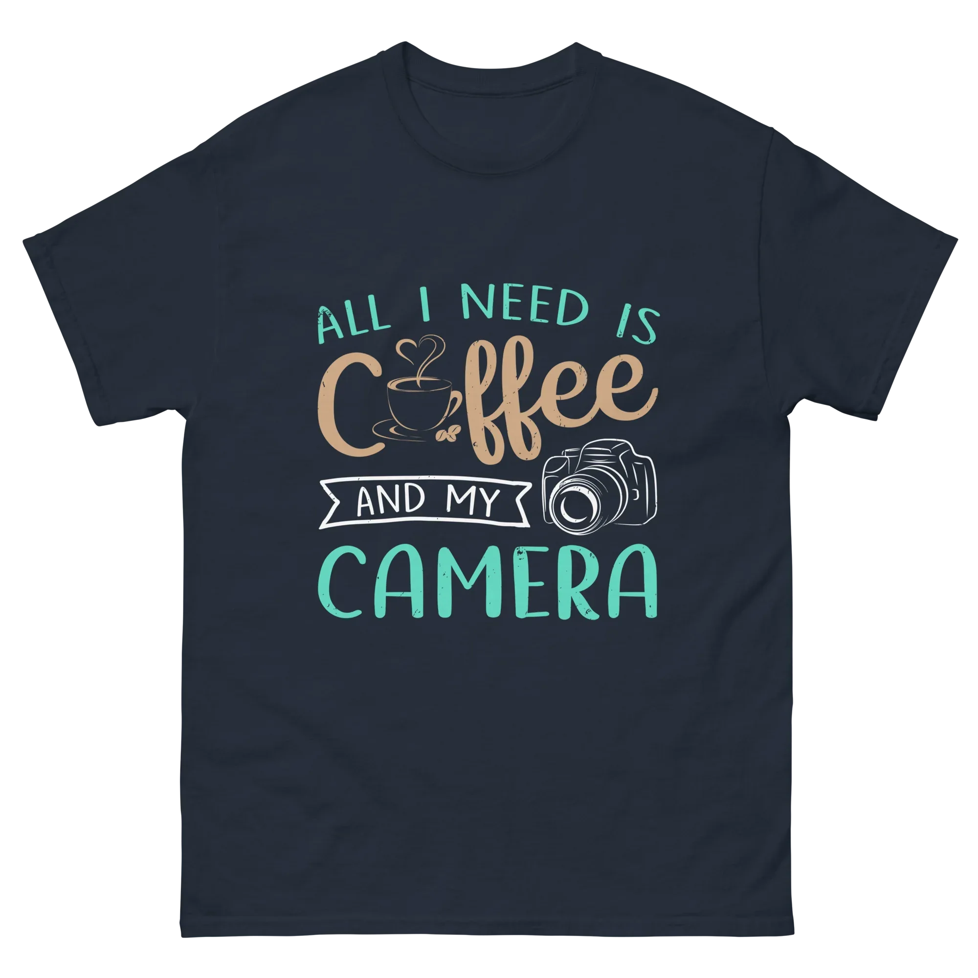 COFFEE AND CAMERA unisex t-shirt - Printoo Shop - - t-shirt, unisex, Unisex Classic Tee | Gildan 5000