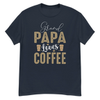 GRANDPA LOVES COFFEE unisex t-shirt - - - Printoo Shop