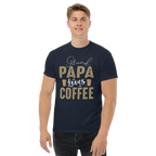 GRANDPA LOVES COFFEE unisex t-shirt - - - Printoo Shop