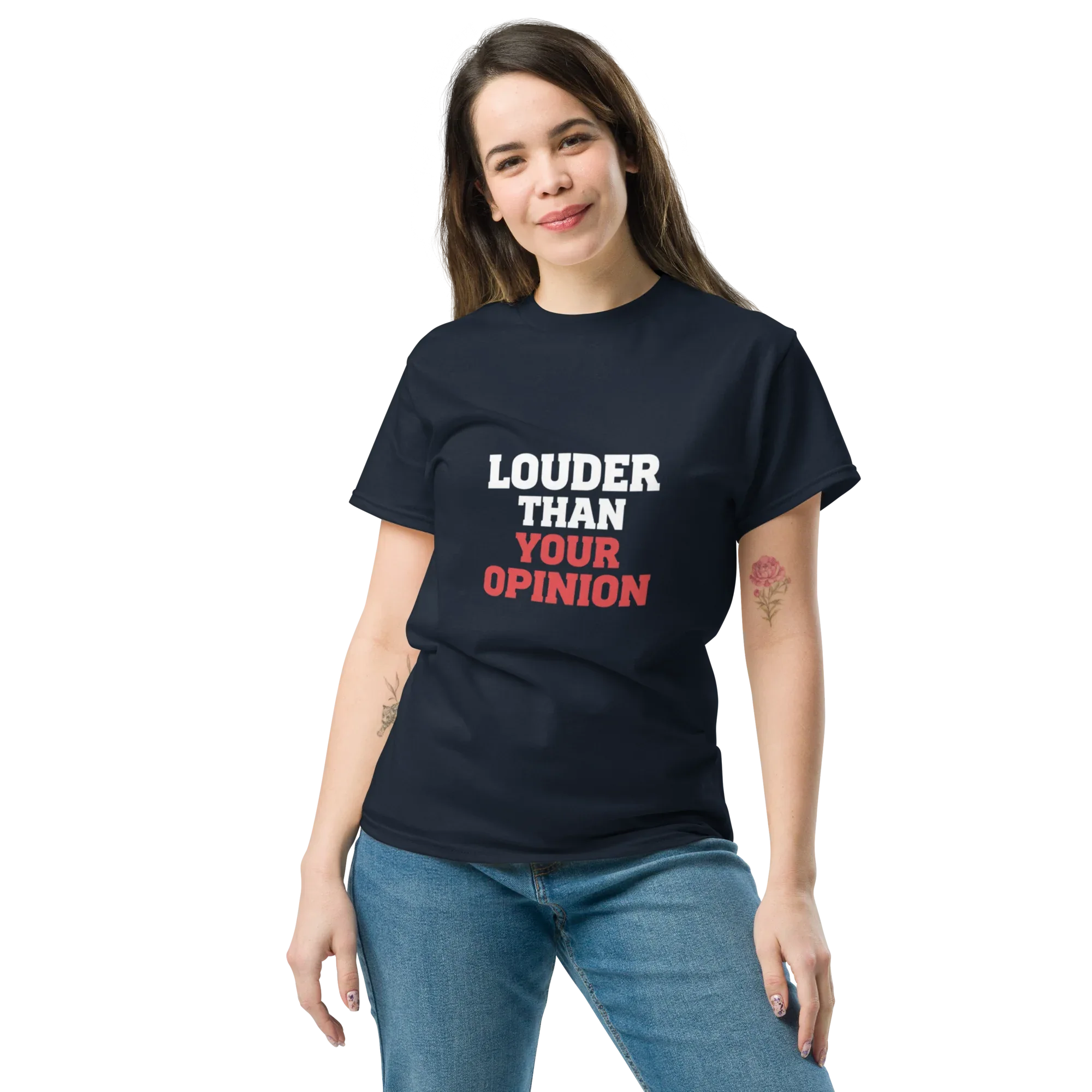 LOUDER THAN YOUR OPINION unisex t-shirt - Printoo Shop - - metalmusic, Music t-shirt, t-shirt, unisex, Unisex Classic Tee | Gildan 5000