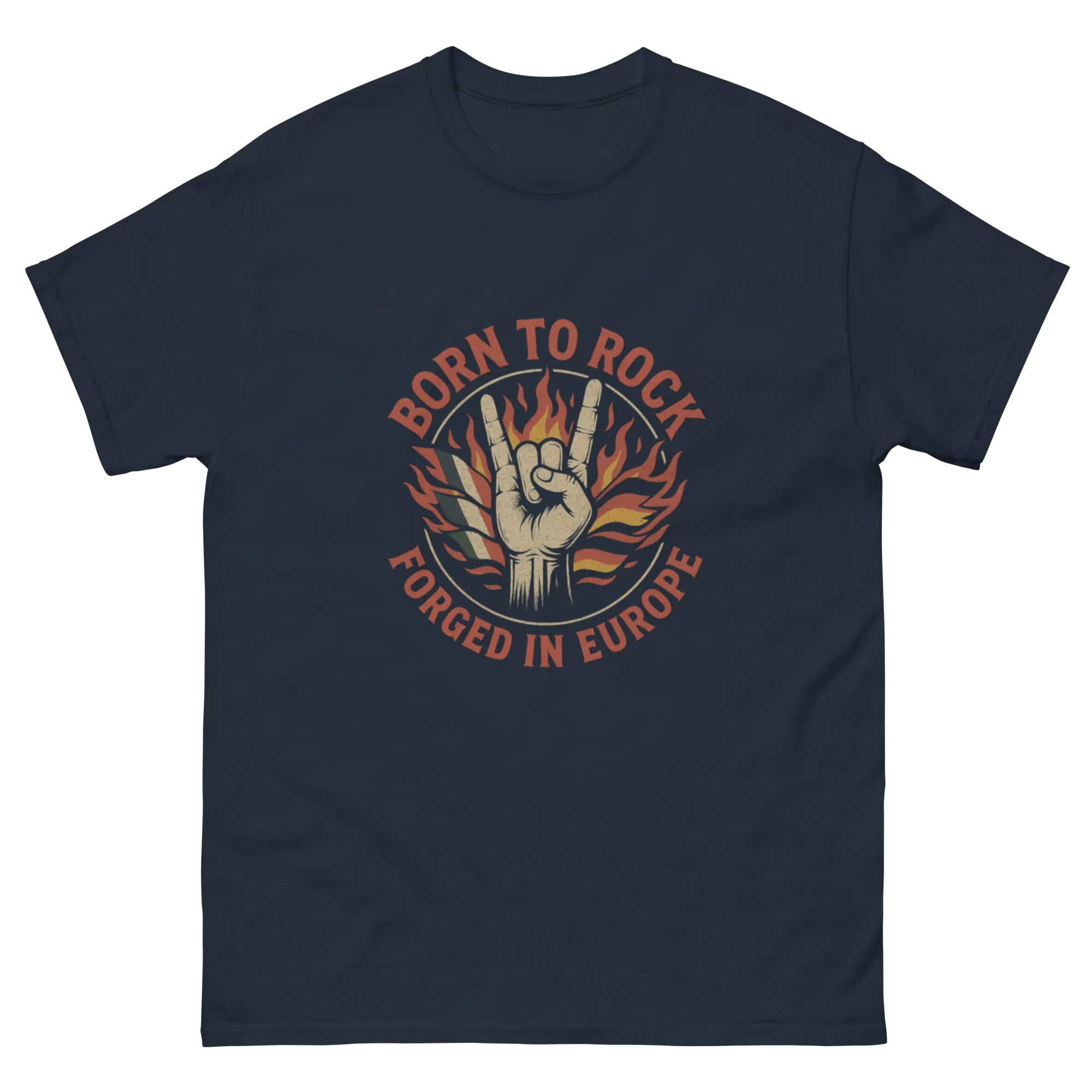 BORN TO ROCK unisex t-shirt - Printoo Shop - - metalmusic, Music t-shirt, t-shirt, unisex, Unisex Classic Tee | Gildan 5000