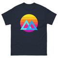 SUNSET GEOMETRY unisex t-shirt - Printoo Shop - - Retro & Synthwave T-Shirts, t-shirt, unisex, Unisex Classic Tee | Gildan 5000