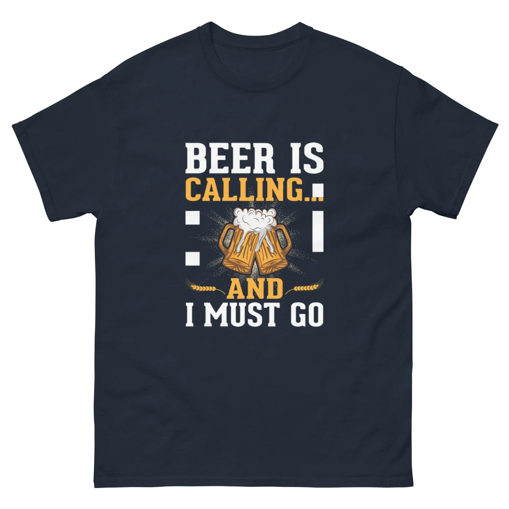 BEER IS CALLING FUNNY unisex t-shirt - Printoo Shop - - Alcohol, beer, t-shirt, unisex, Unisex Classic Tee | Gildan 5000