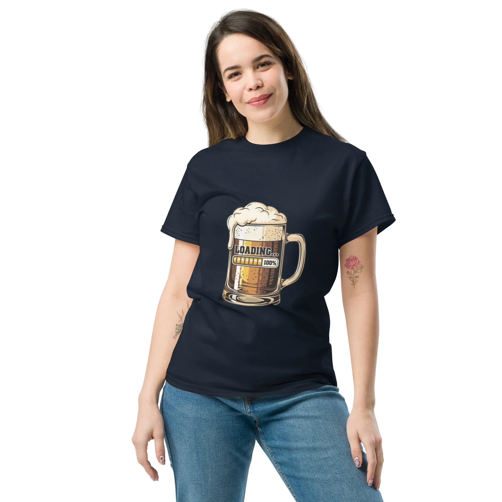 BEER LOADING unisex t-shirt - Printoo Shop - - beer, t-shirt, unisex, Unisex Classic Tee | Gildan 5000