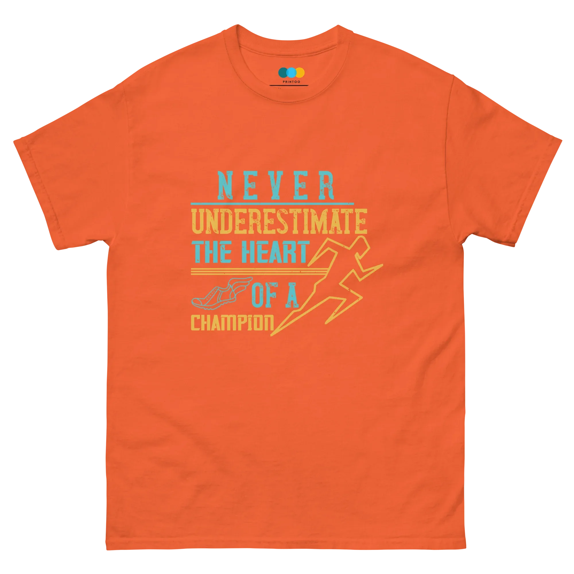 HEART OF A CHAMPION unisex t-shirt - - Running - Printoo Shop