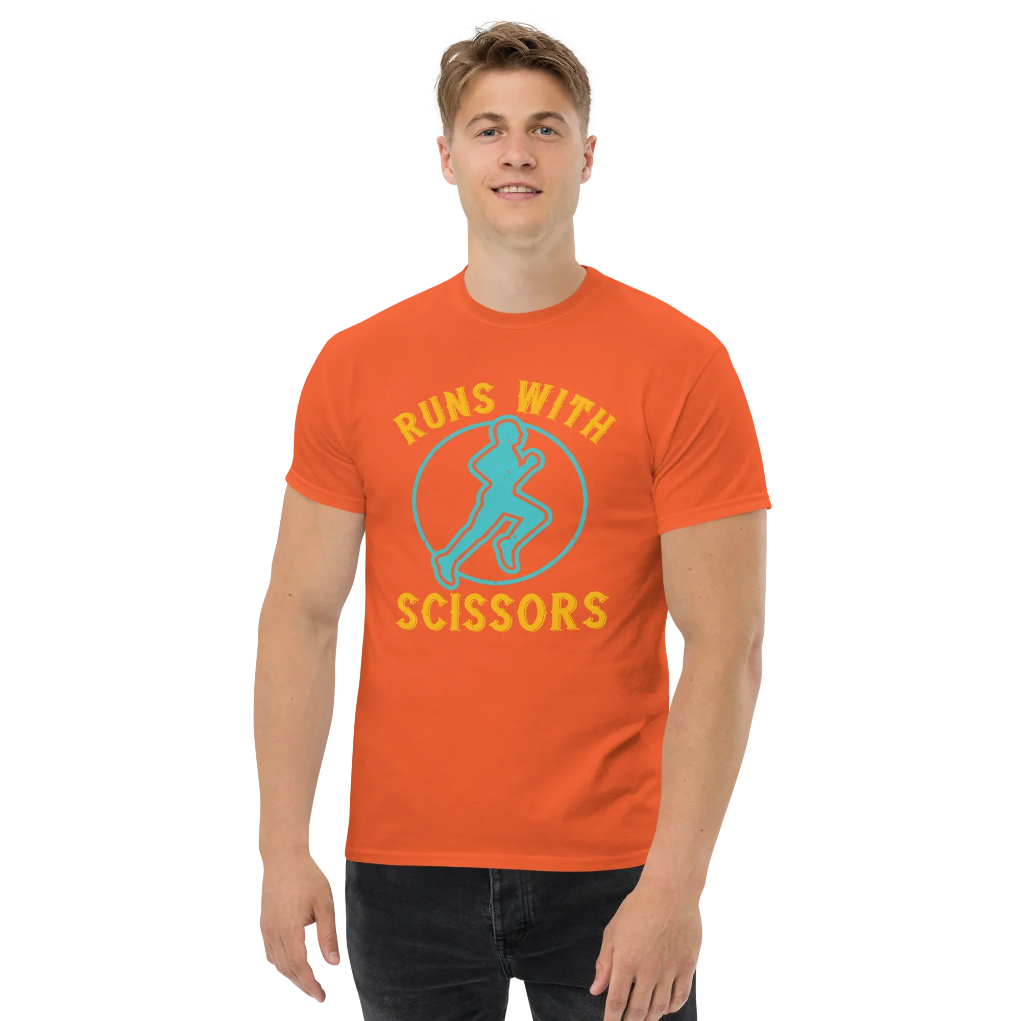 RUNS /w SCISSORS unisex t-shirt - - Running - Printoo Shop