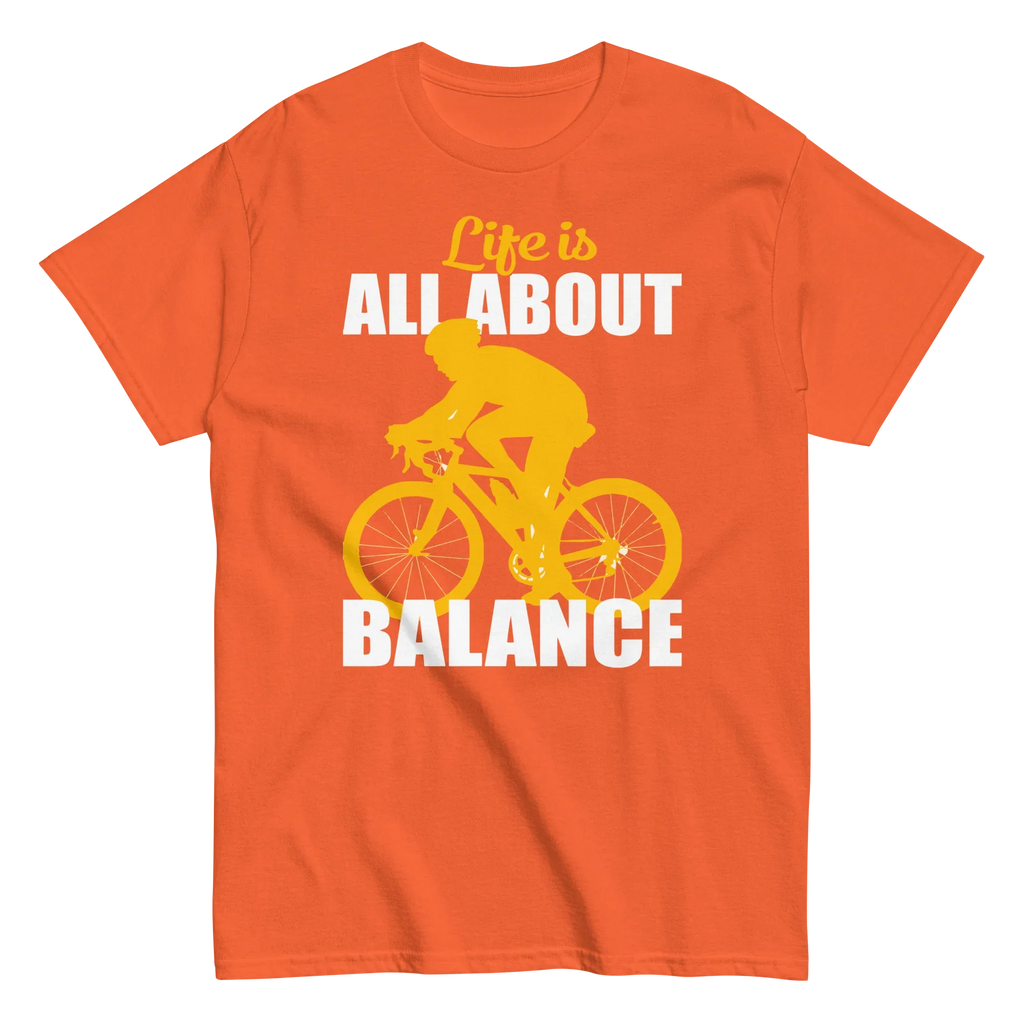 BALANCED LIFE unisex t-shirt - Printoo Shop - - bicycle, t-shirt, unisex, Unisex Classic Tee | Gildan 5000