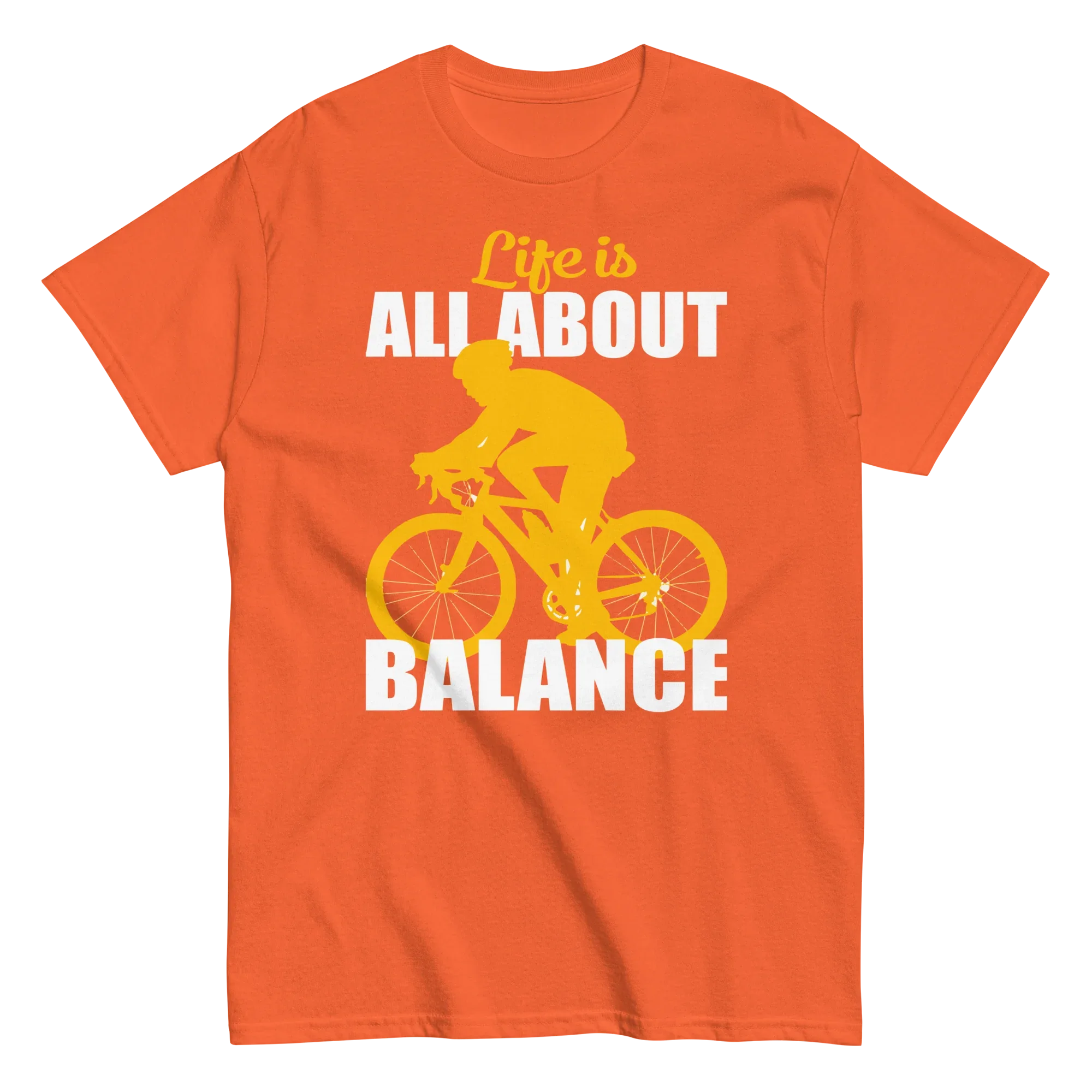 BALANCED LIFE unisex t-shirt - Printoo Shop - - bicycle, t-shirt, unisex, Unisex Classic Tee | Gildan 5000