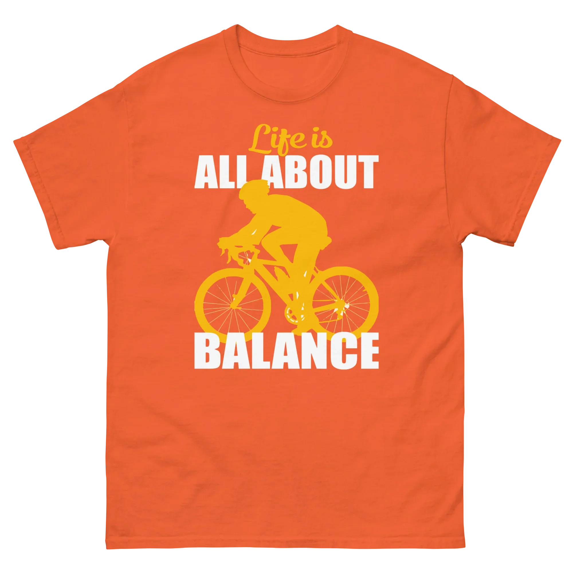 BALANCED LIFE unisex t-shirt - Printoo Shop - - bicycle, t-shirt, unisex, Unisex Classic Tee | Gildan 5000