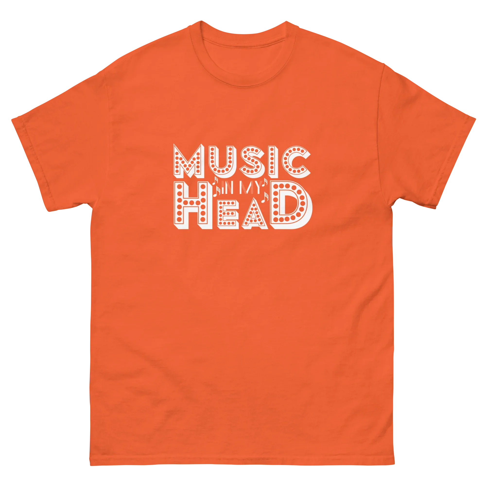 MUSIC IN MY HEAD unisex t-shirt - - Music t-shirts - Printoo Shop