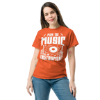PLAY THE MUSIC NOT THE INSTRUMENT unisex t-shirt - - Music t-shirts - Printoo Shop