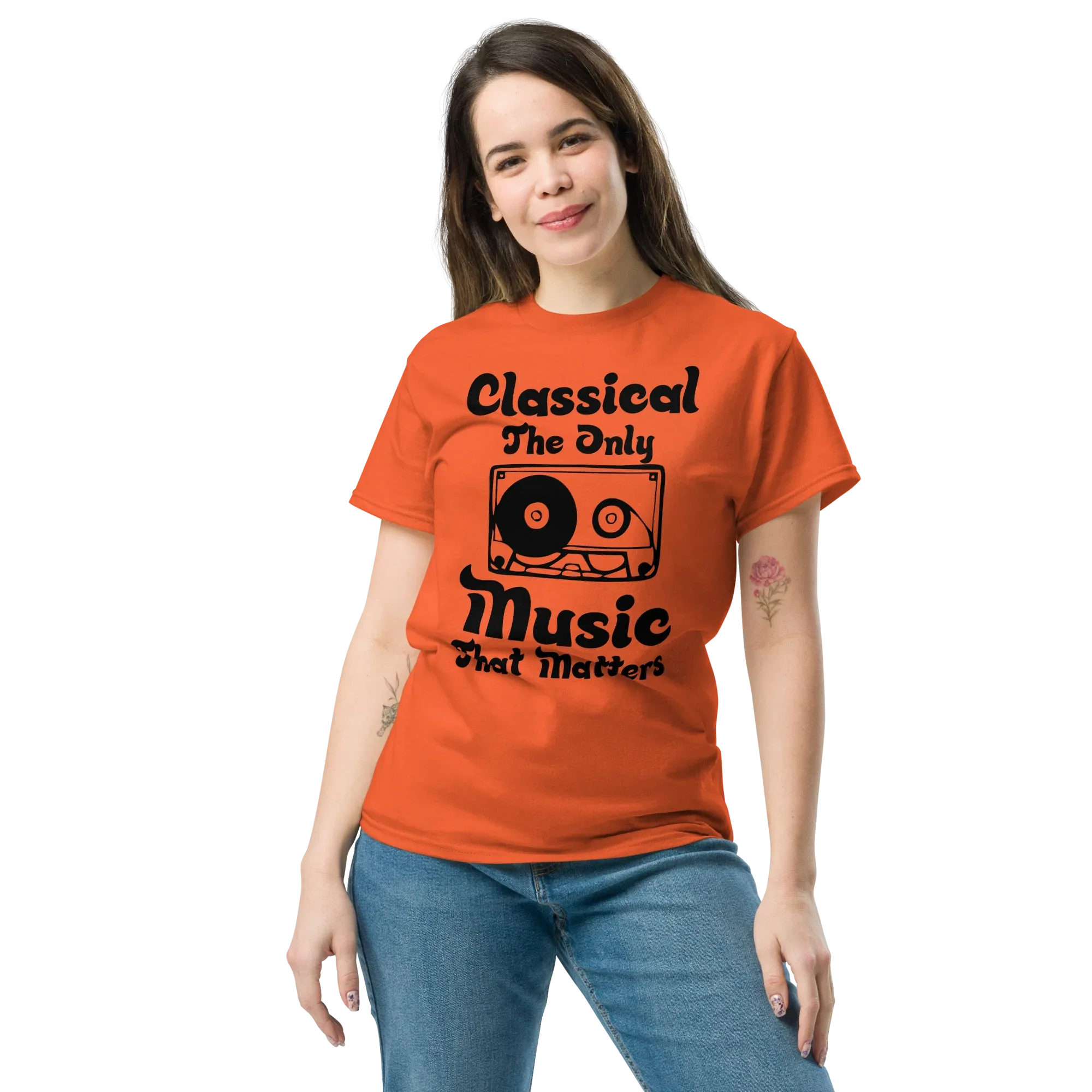 CLASSICAL THE ONLY MUSIC THAT MATTERS unisex t-shirt - Printoo Shop - - 012.png, Music t-shirt, t-shirt, unisex, Unisex Classic Tee | Gildan 5000