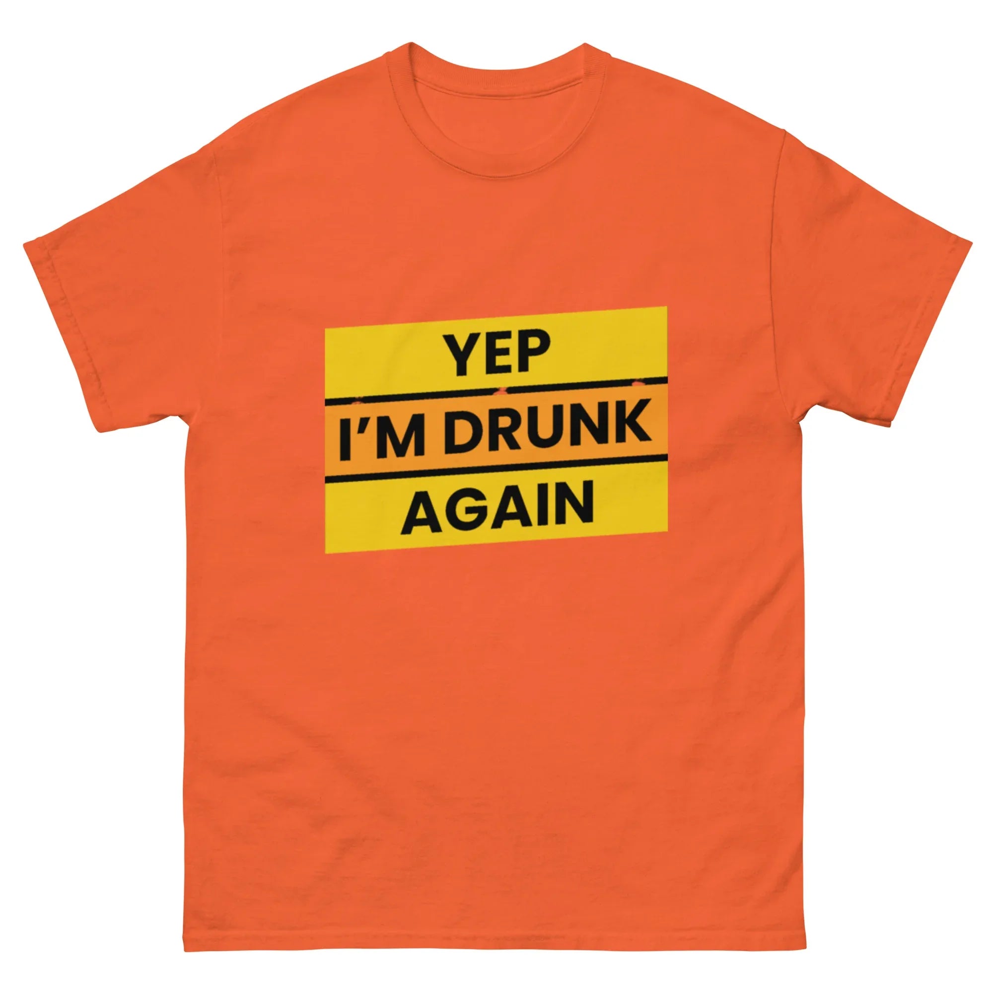 I'M DRUNK AGAIN unisex t-shirt - Printoo Shop - - Alcohol, t-shirt, unisex, Unisex Classic Tee | Gildan 5000
